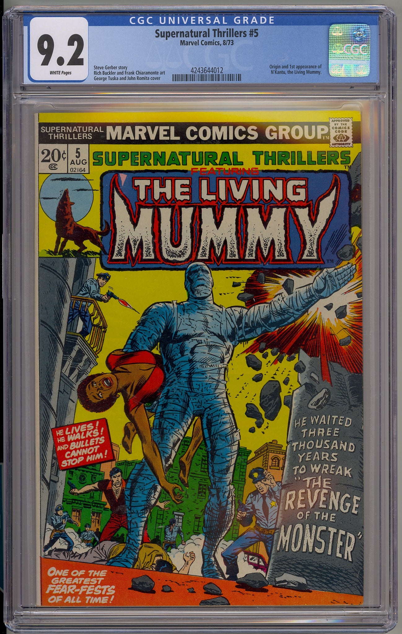 Supernatural Thrillers #5 (1973) The Living Mummy