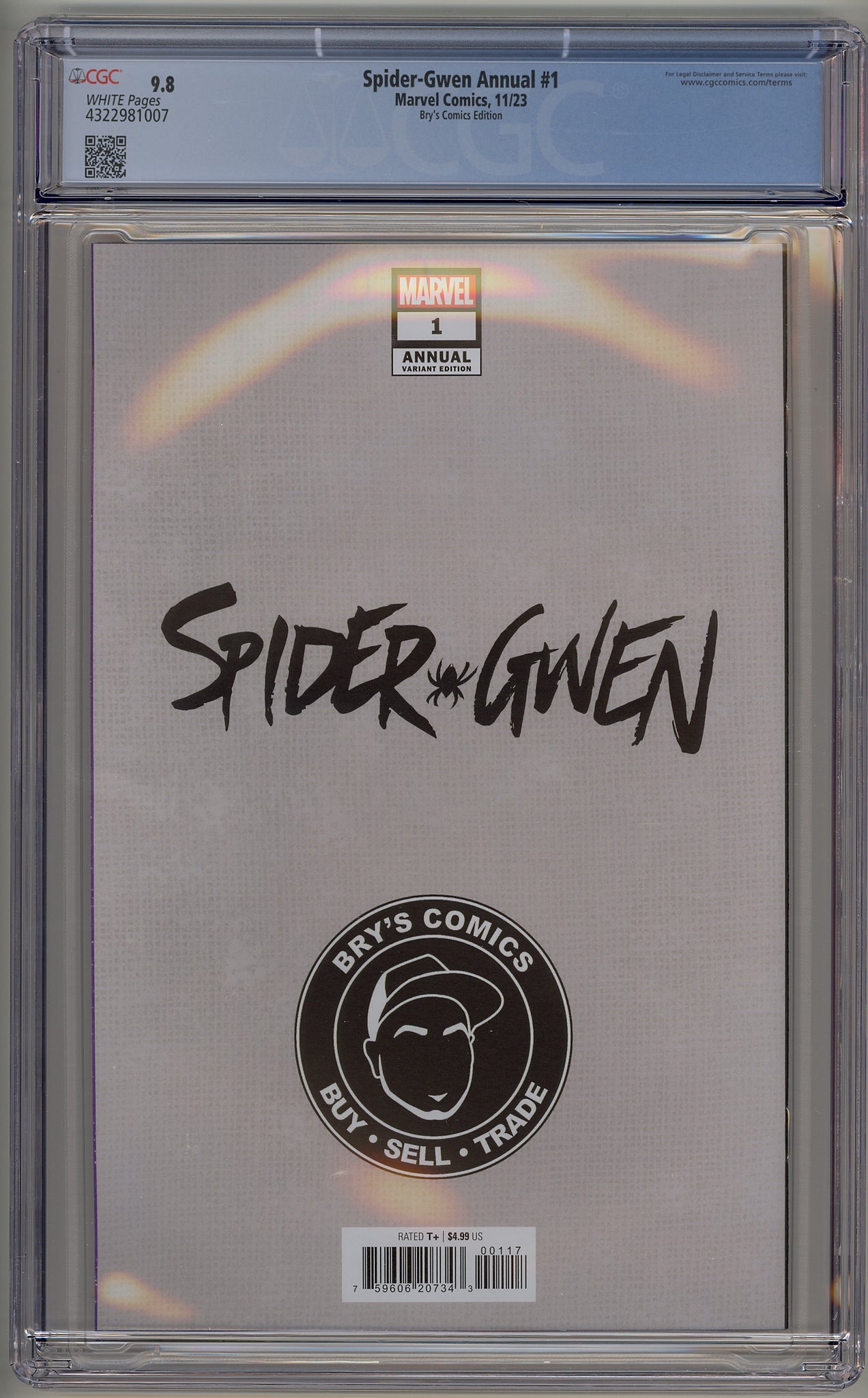 Spider-Gwen Annual #1 (2023) Bry's Comics Rafael Grassetti variant cover