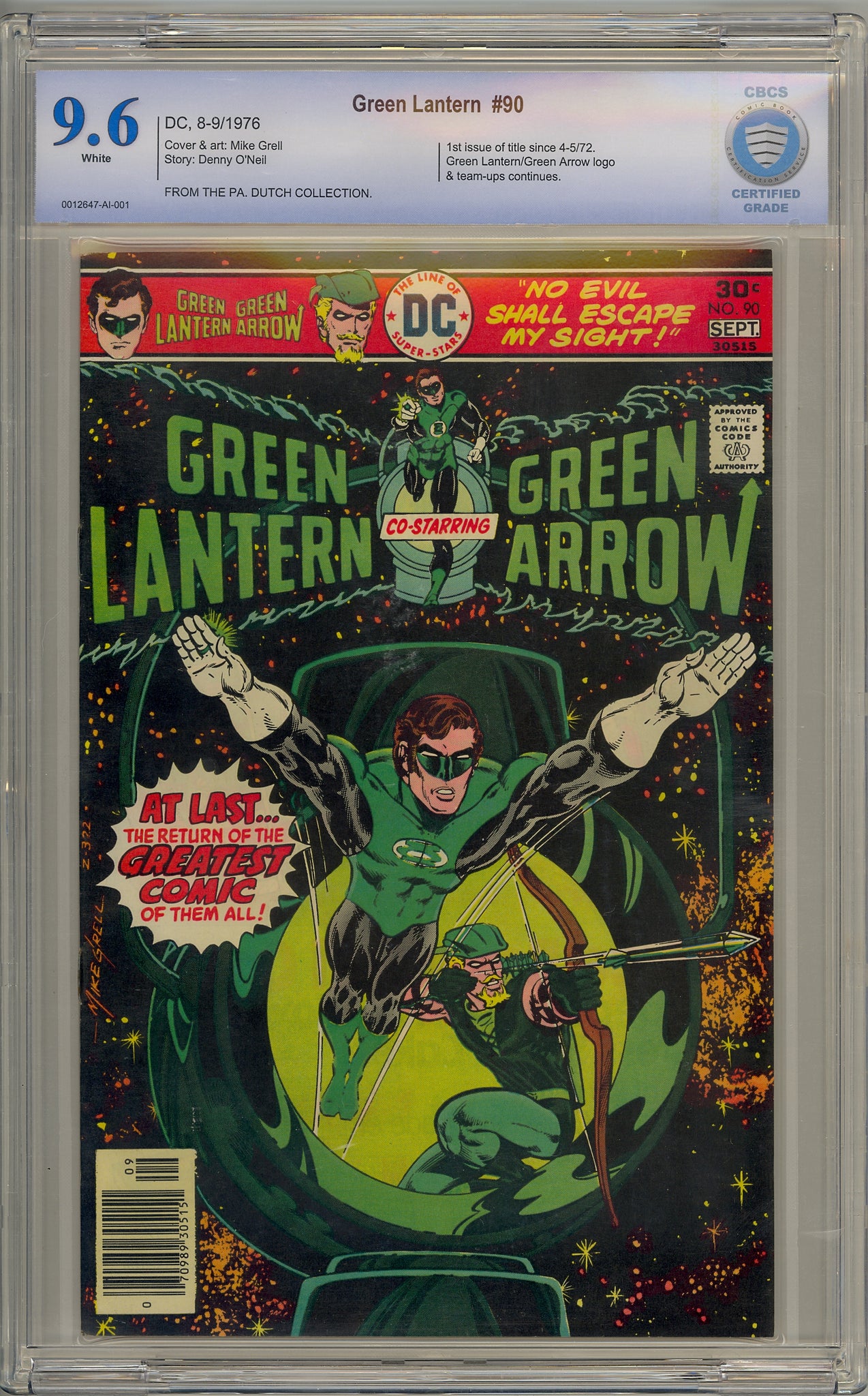 Green Lantern #90 (1976) Mike Grell, Green Arrow