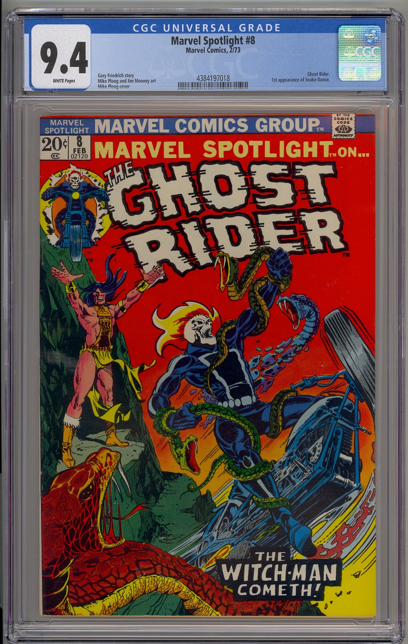 Marvel Spotlight #8 (1973) Ghost Rider, Snake Dance