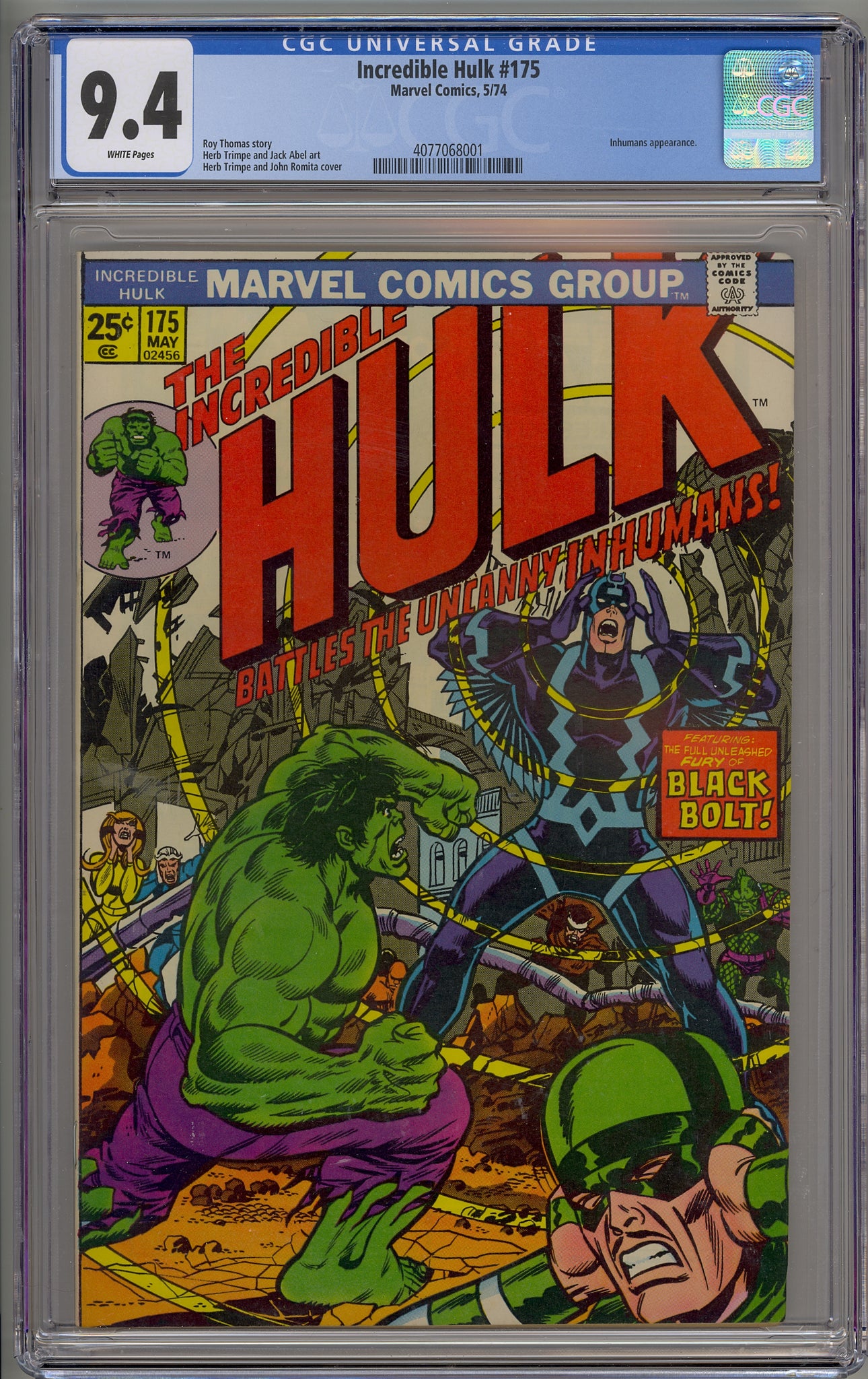 Incredible Hulk #175 (1974) Inhumans