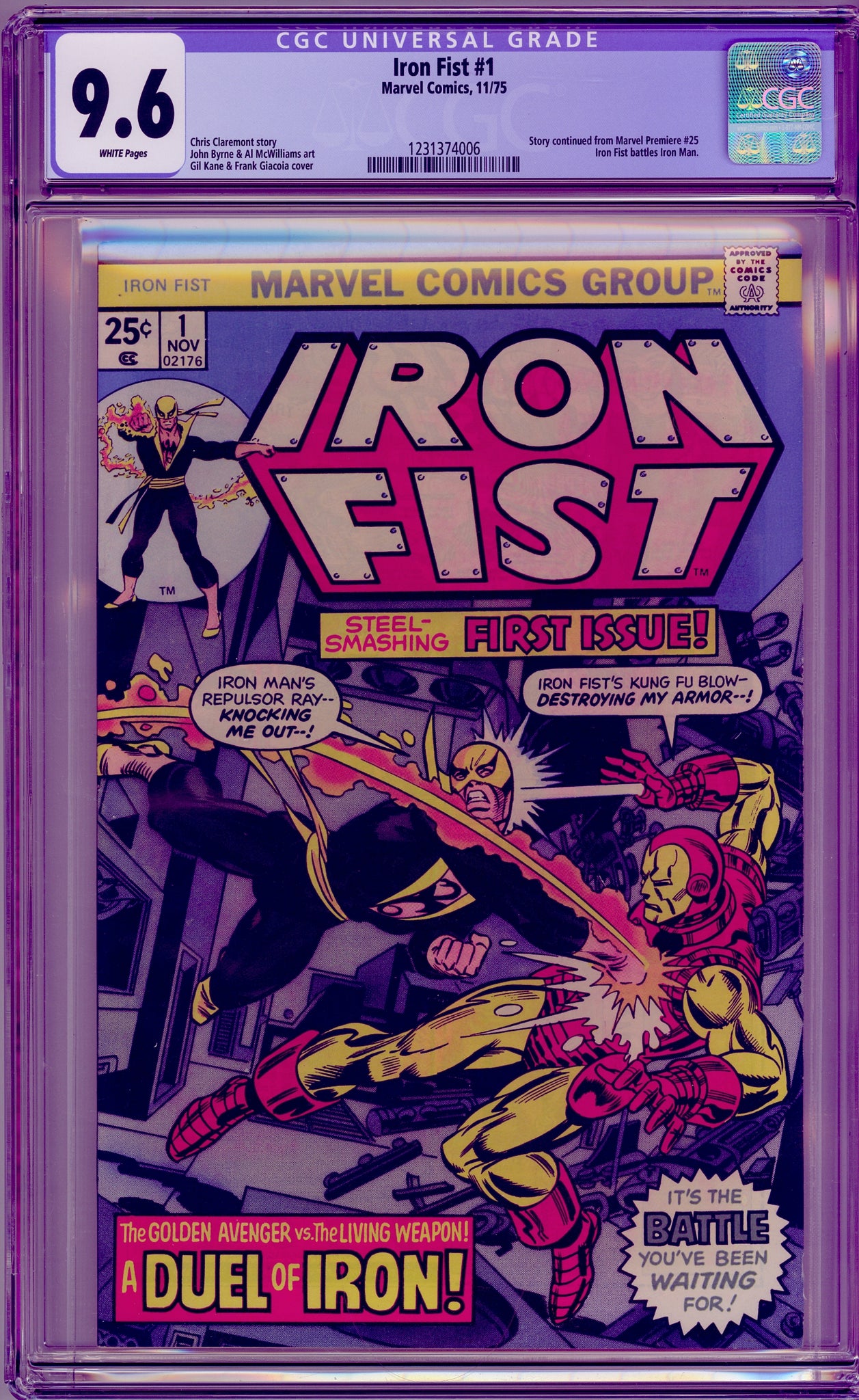 Iron Fist #1 (1975) Iron Man