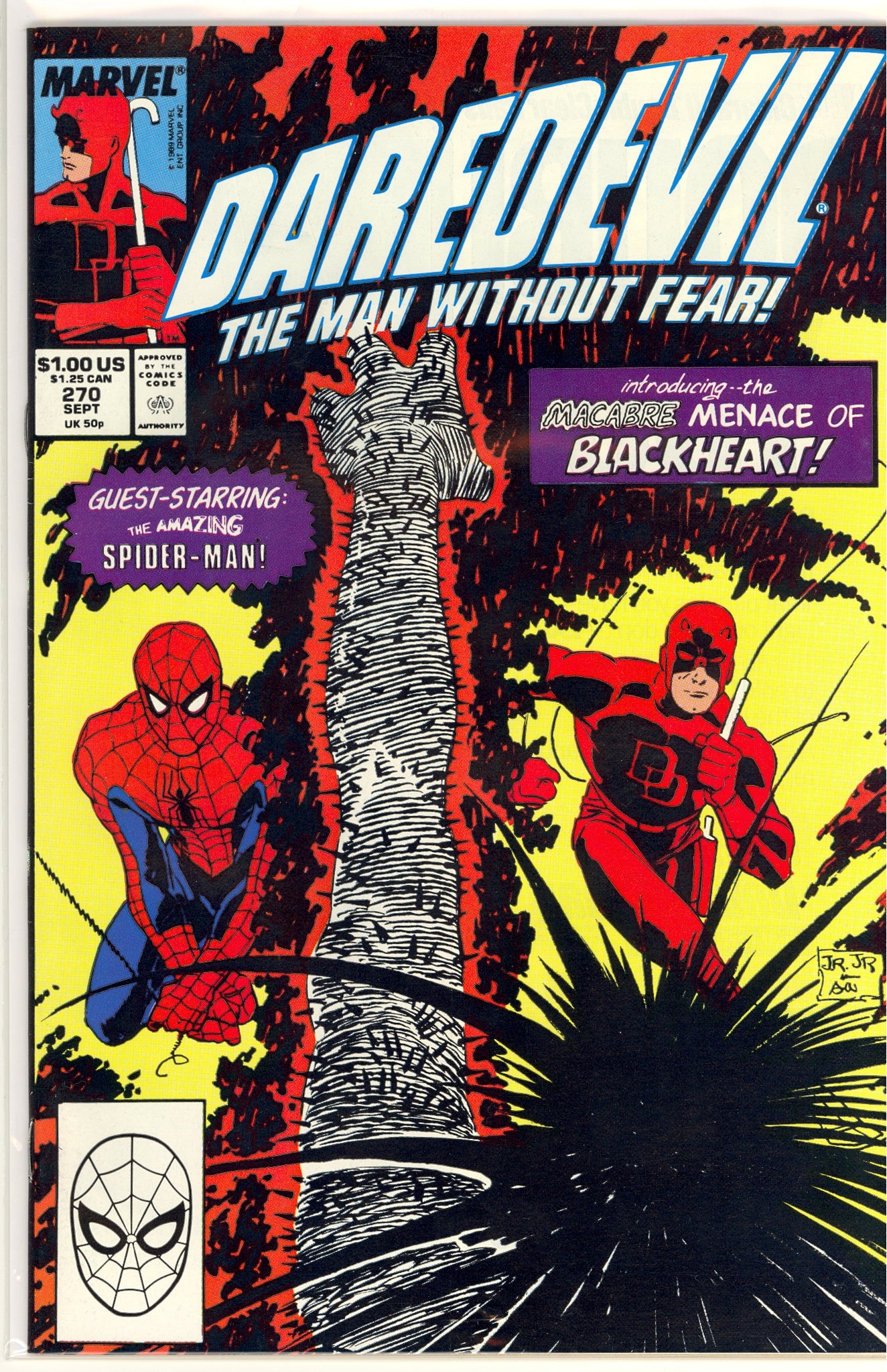 Daredevil #270 (1989) Blackheart, Spider-Man