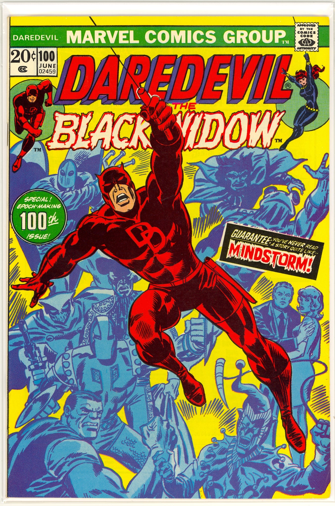 Daredevil #100 (1973) Angar the Screamer, Black Widow