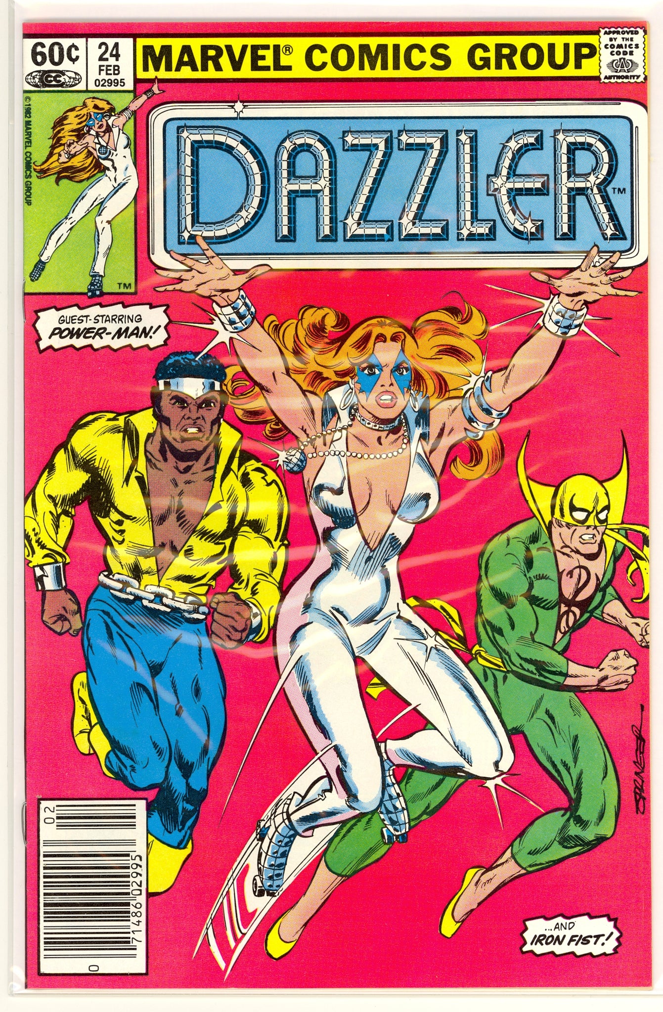 Dazzler #24 (1982) newsstand edition - Power Man, Iron Fist