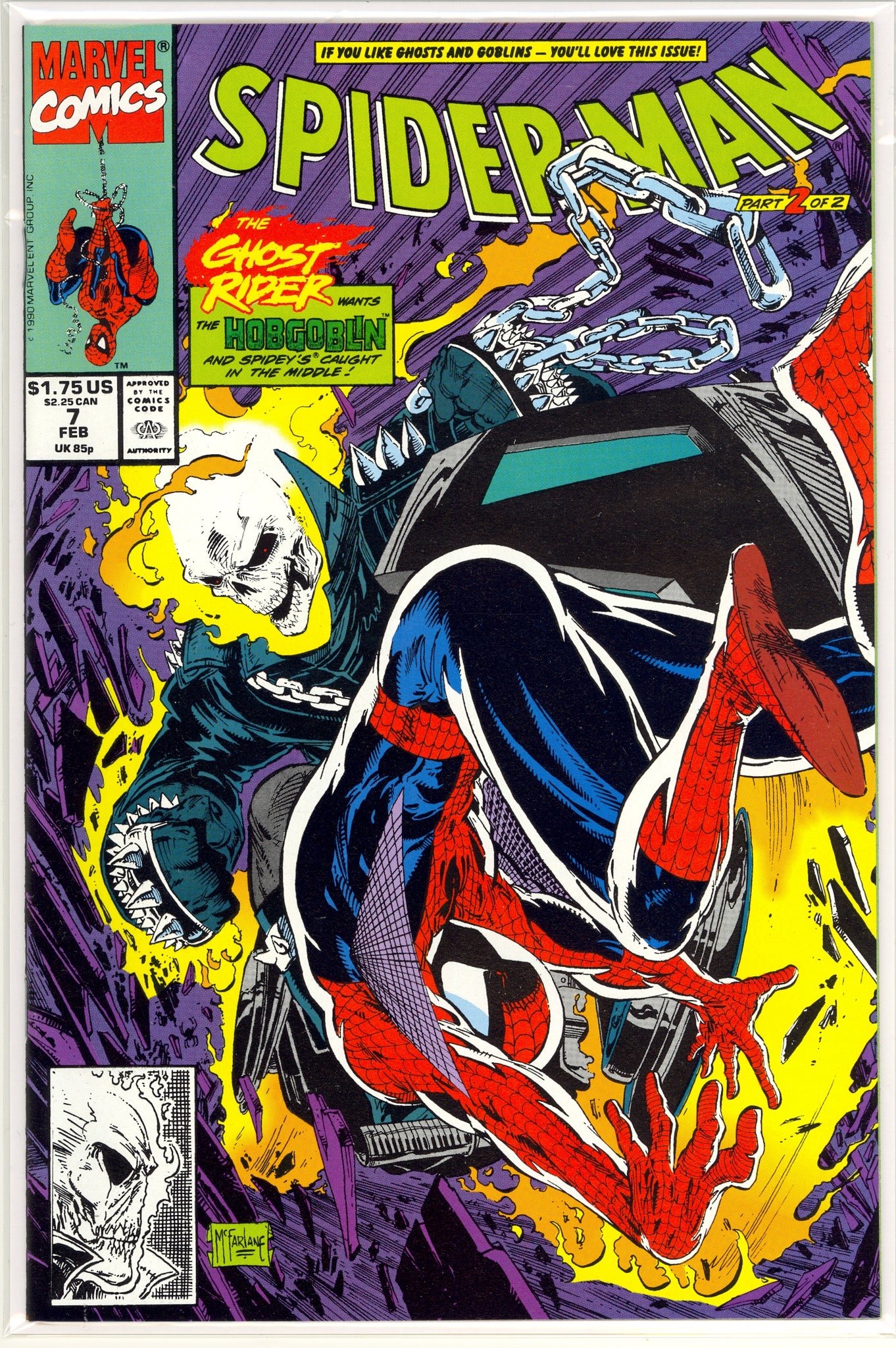 Spider-Man #7 (1990) Ghost Rider, Hobgoblin