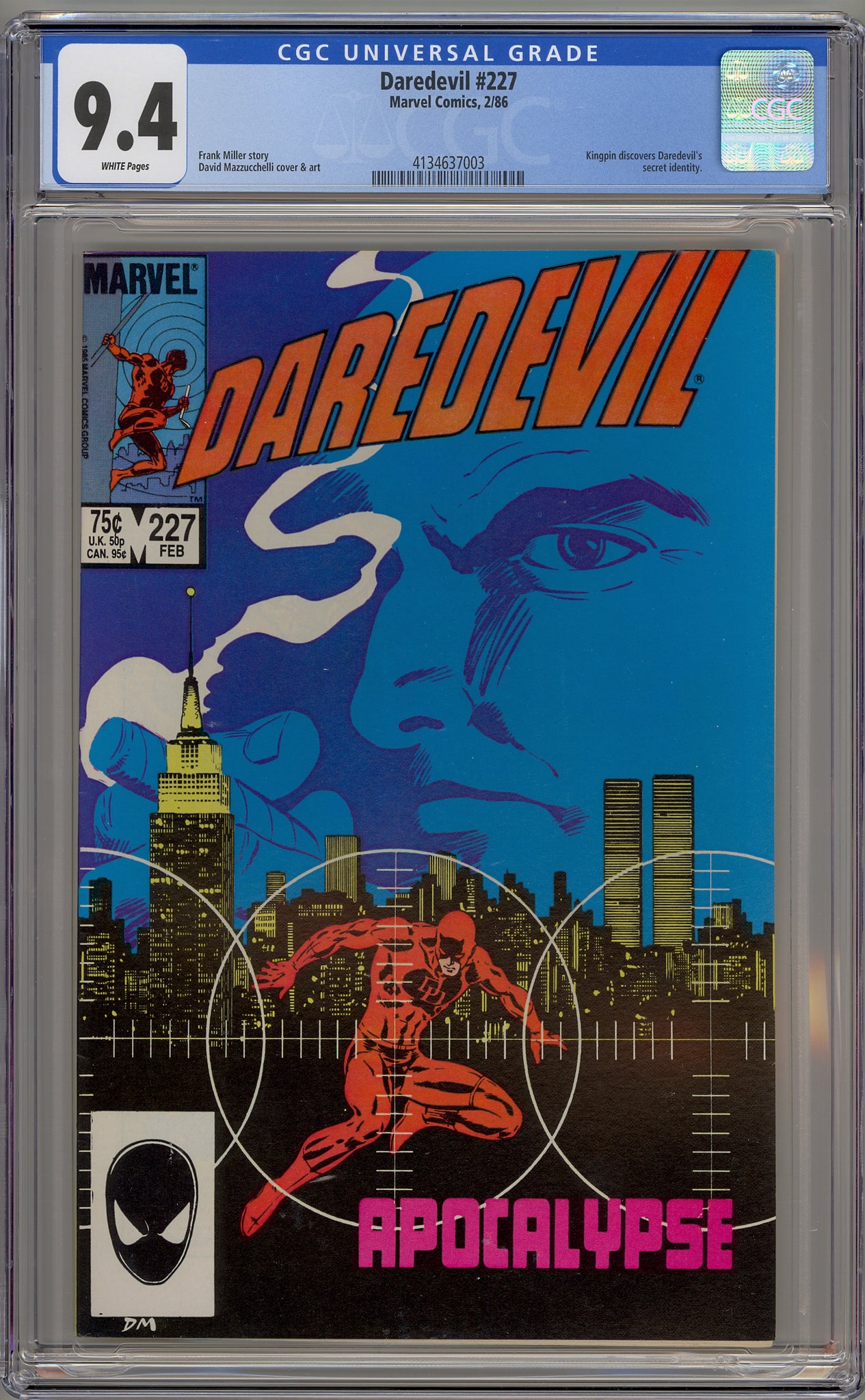 Daredevil #227 (1986) Born Again