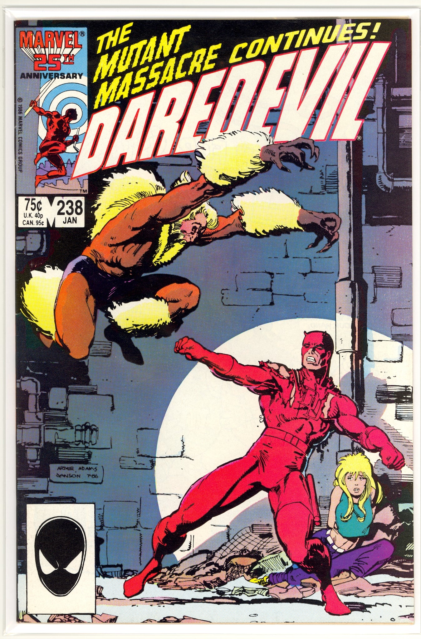 Daredevil #238 (1986) Sabertooth