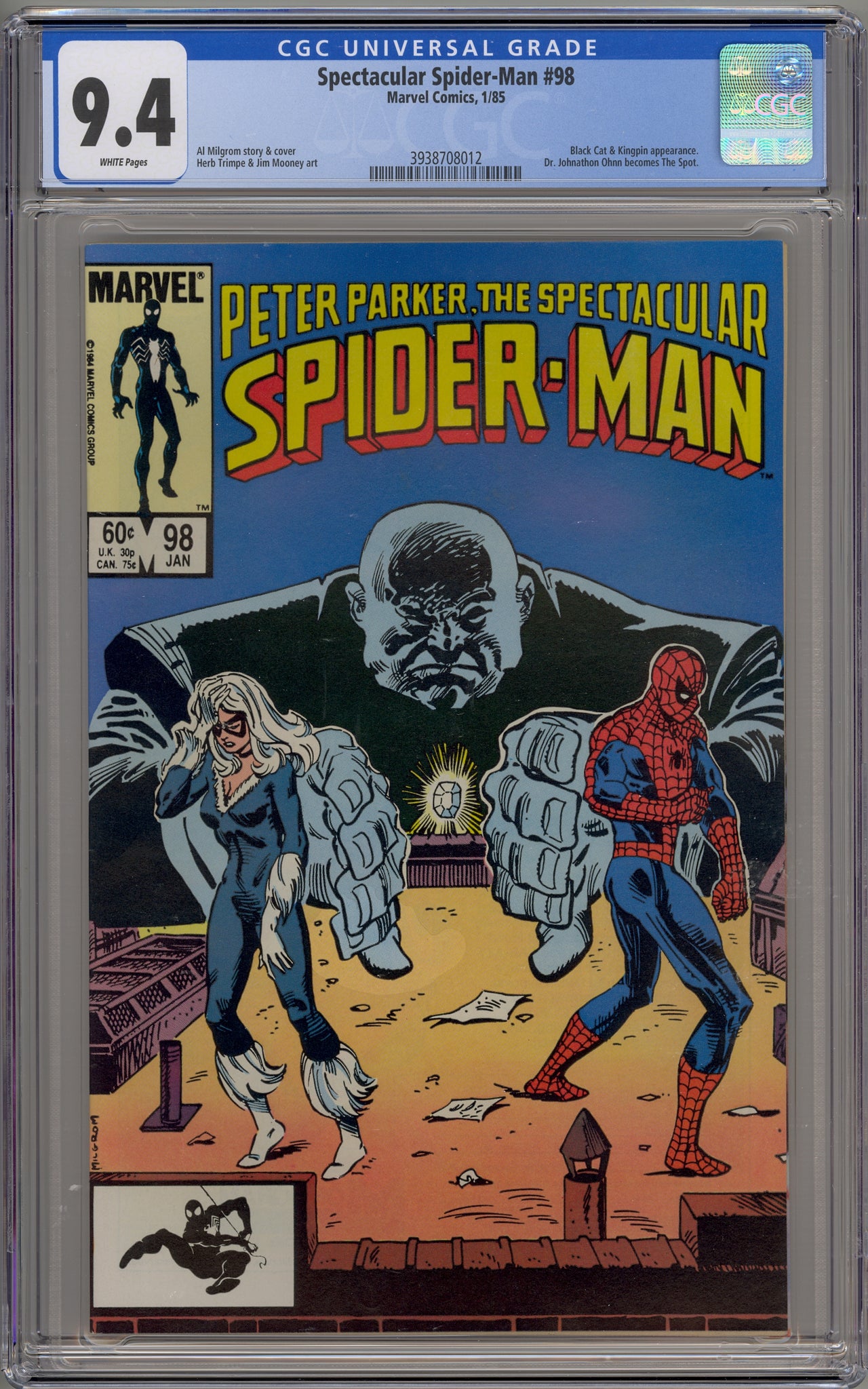Spectacular Spider-Man #98 (1985) Spot, Black Cat, Kingpin