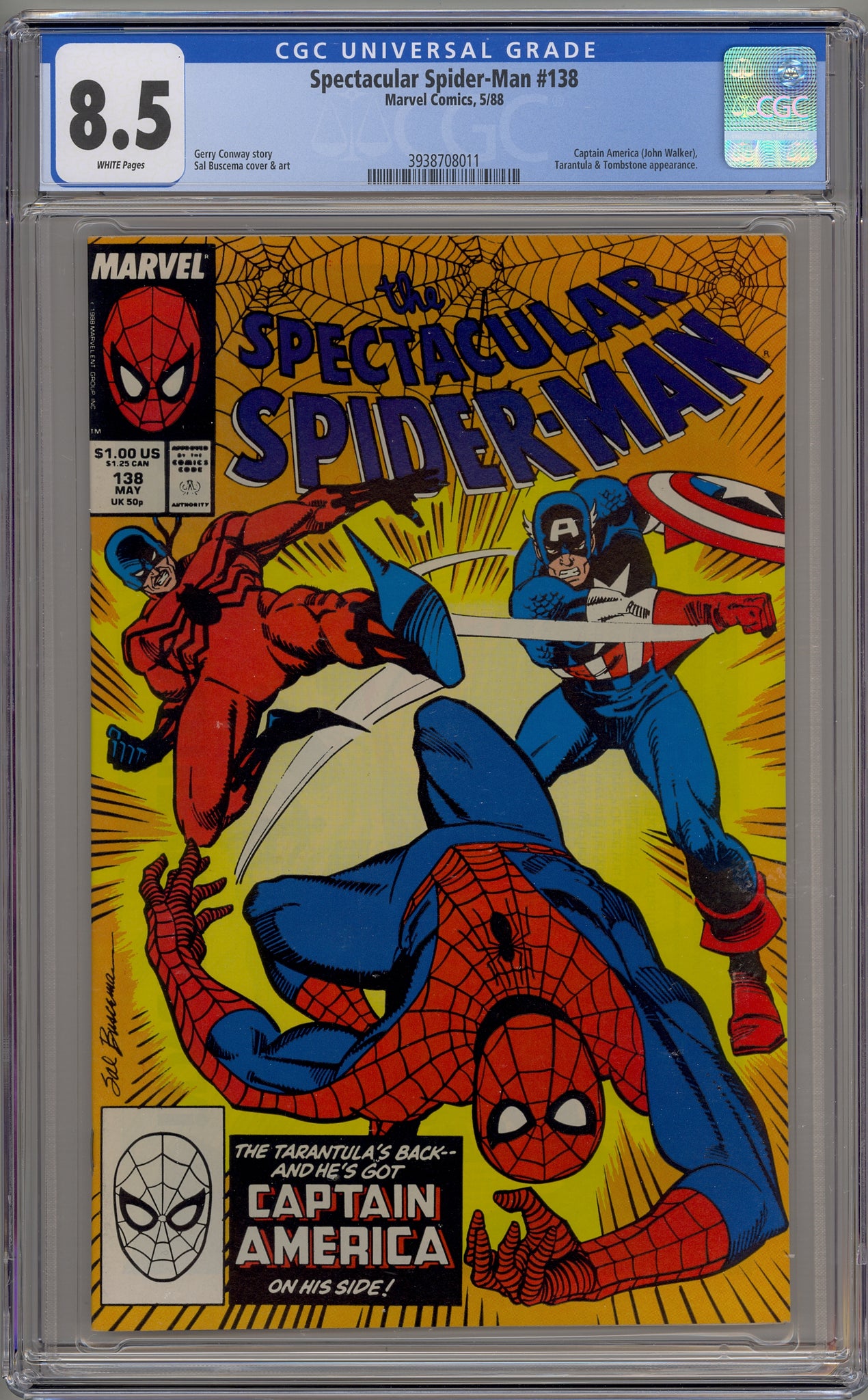 Spectacular Spider-Man #138 (1988) Tombstone