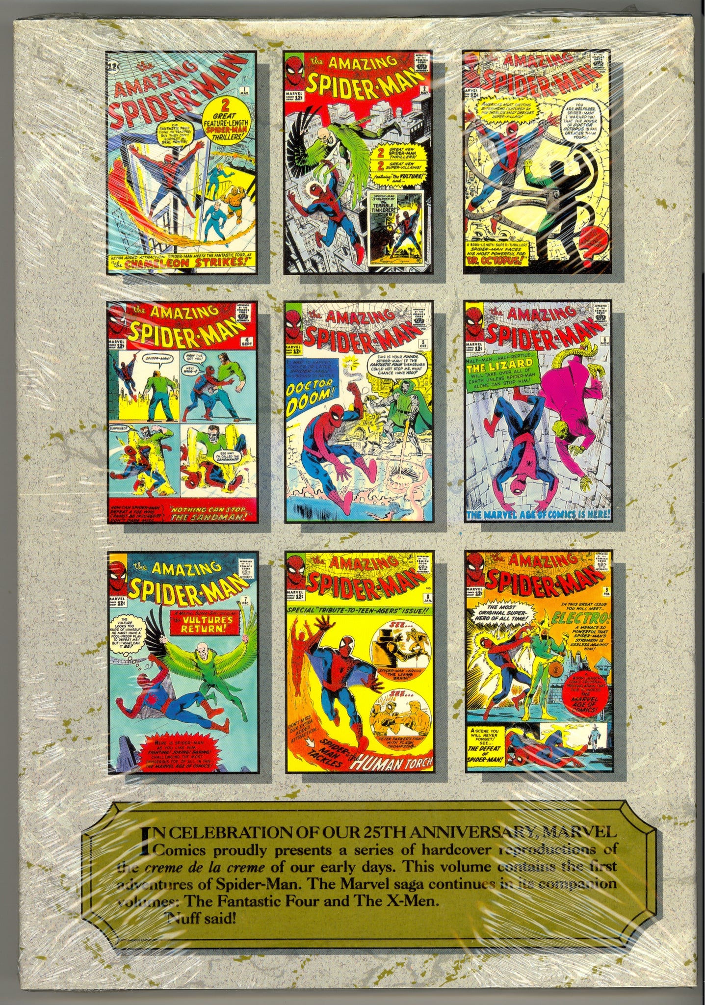 Marvel Masterworks volume 1 Amazing Fantasy 15, Amazing Spider-Man issues 1-10 - 1st printing