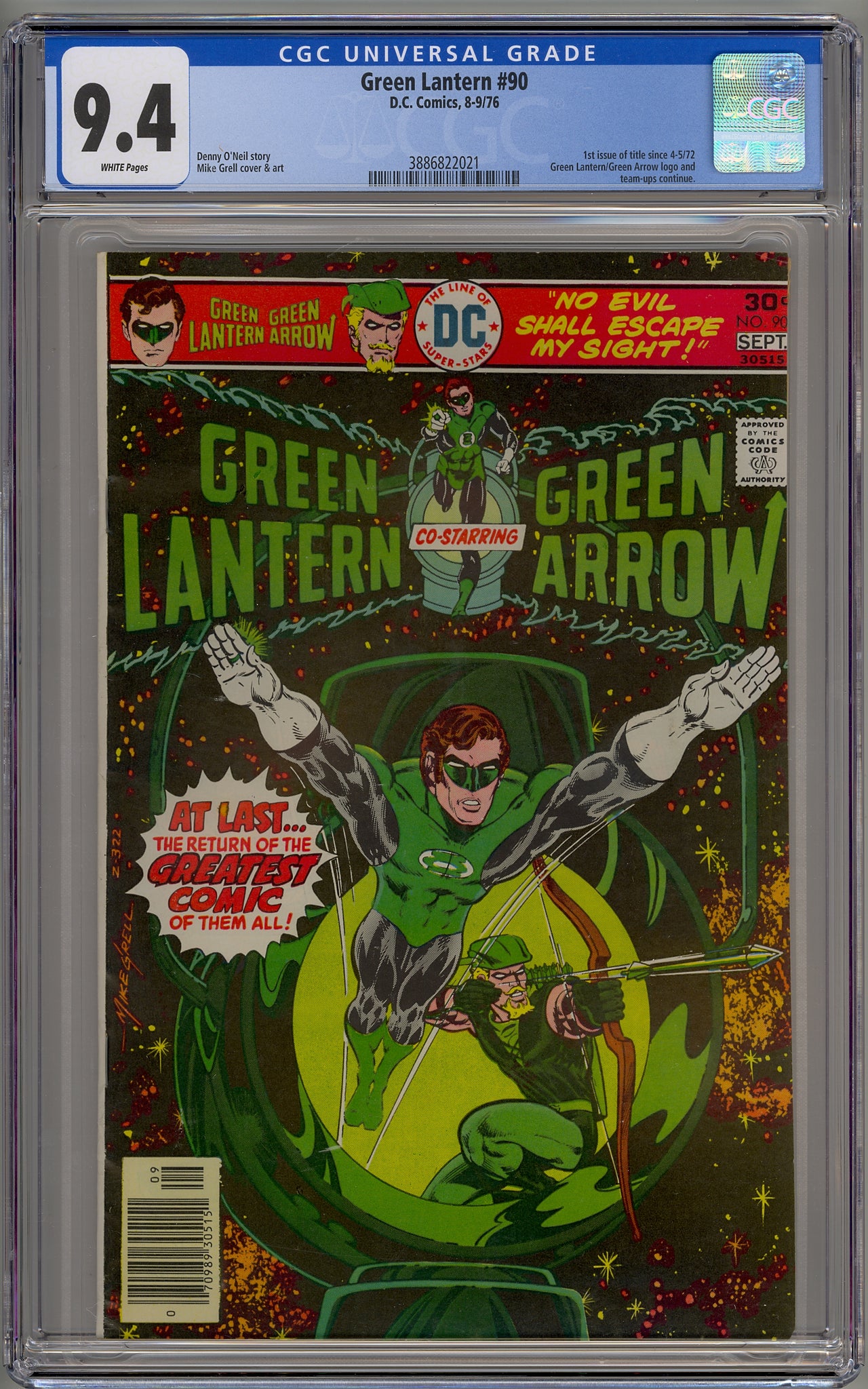 Green Lantern #90 (1976)  Mike Grell, Green Arrow