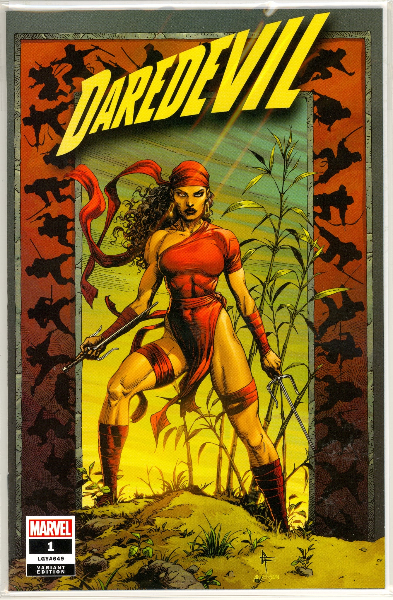 Daredevil #1 (2022) Gary Frank Elektra variant cover