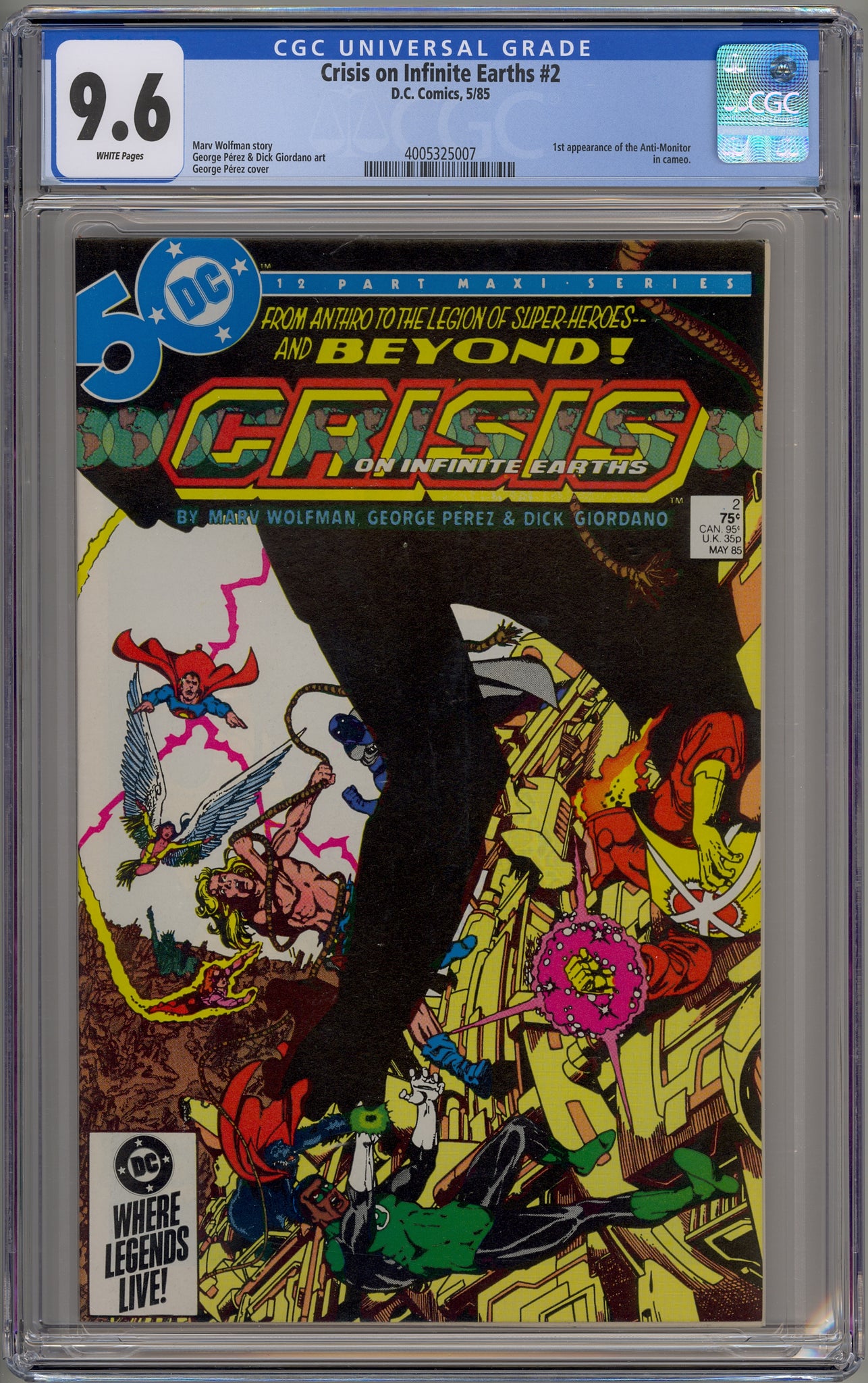 Crisis on Infinite Earths #2 (1985) Anti-Monitor