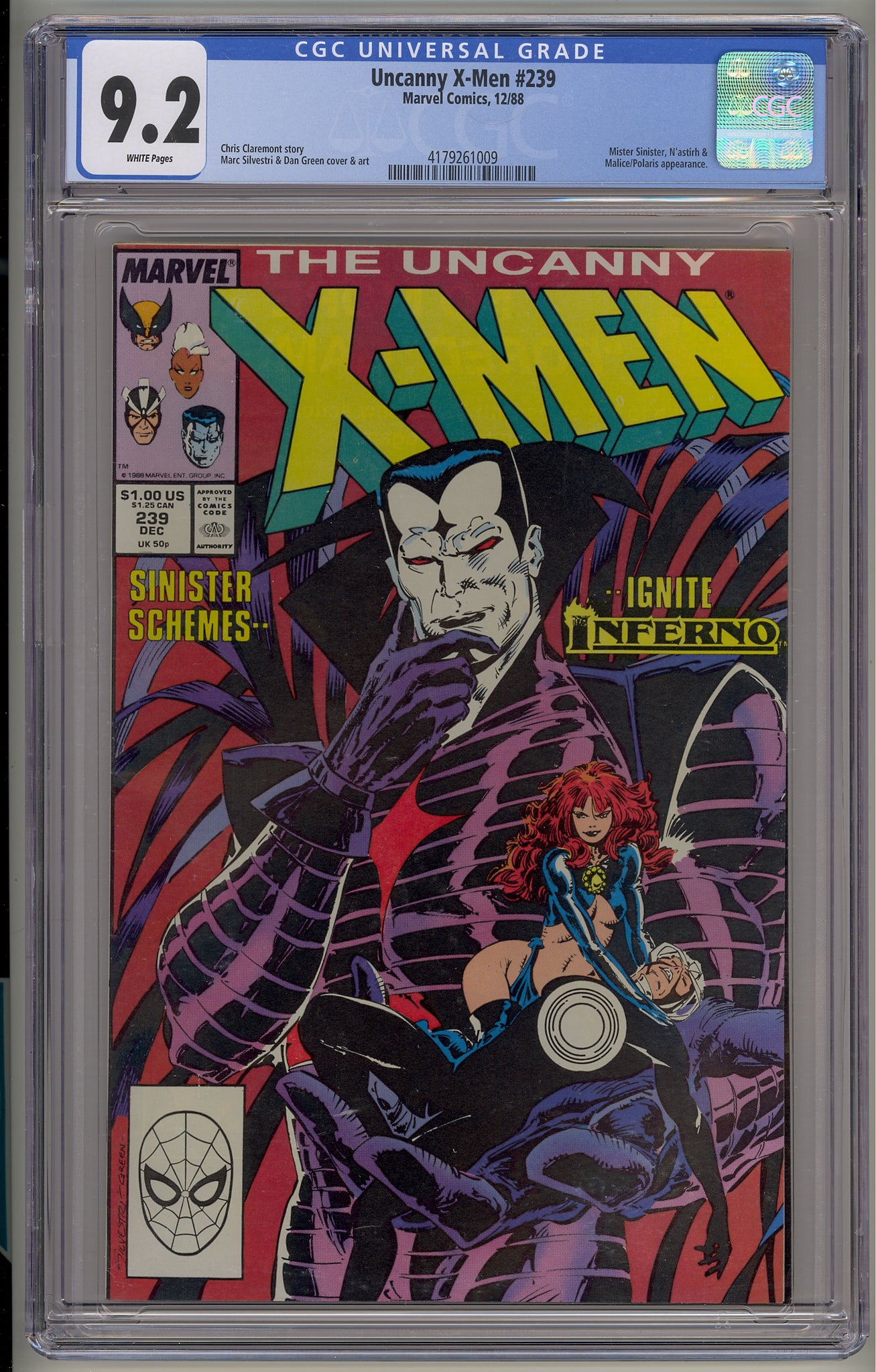 Uncanny X-Men #239 (1988) Mister Sinister