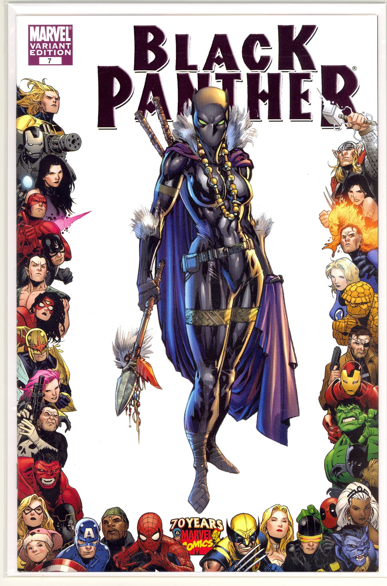 Black Panther #7 (2009) Shuri, Lashley 70th anniversary variant