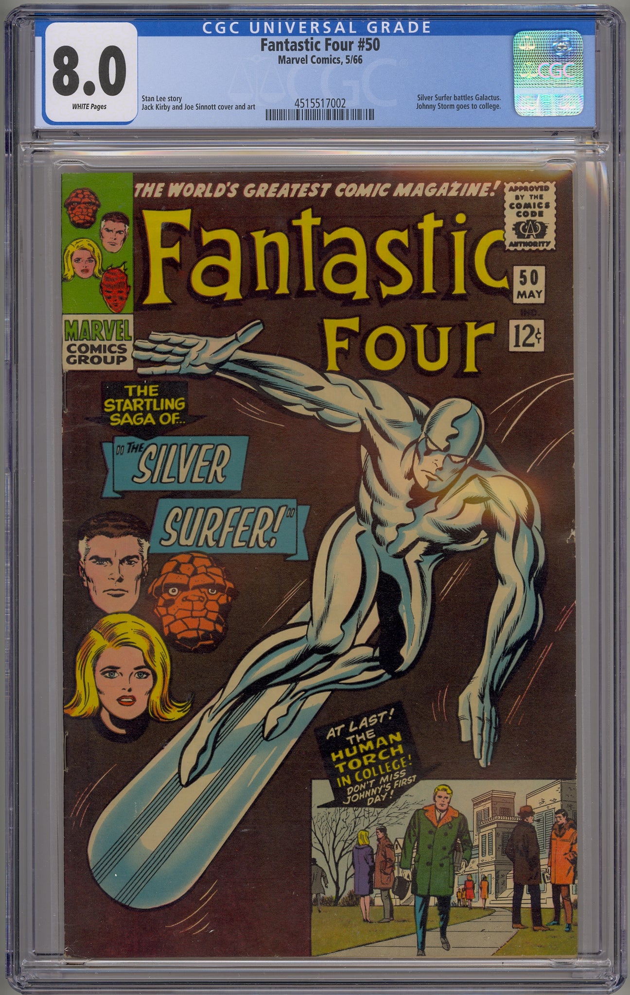 Fantastic Four #50 (1966) Silver Surfer, Galactus, Wyatt Wingfoot