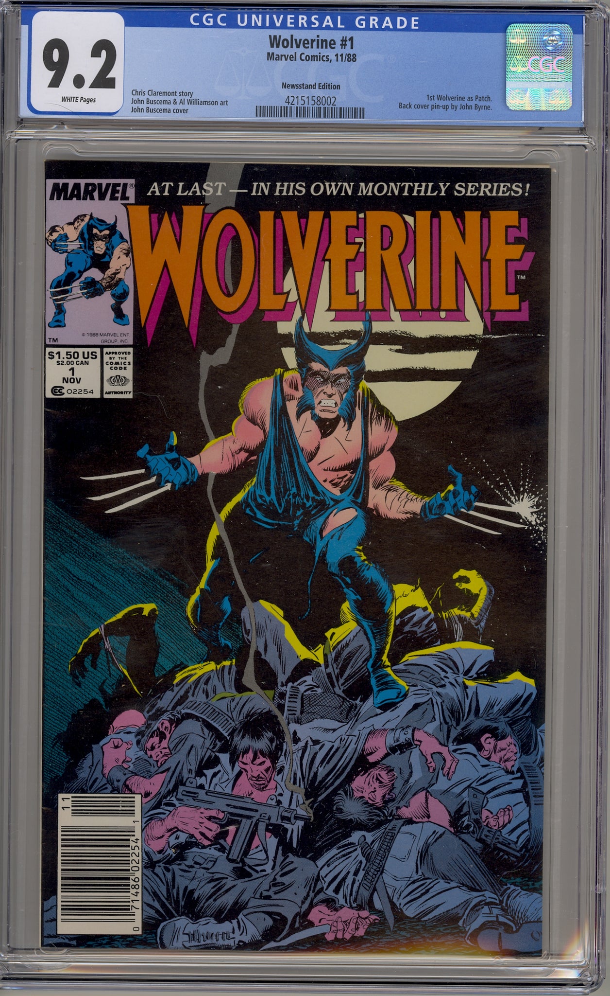 Wolverine #1 (1988) newsstand edition