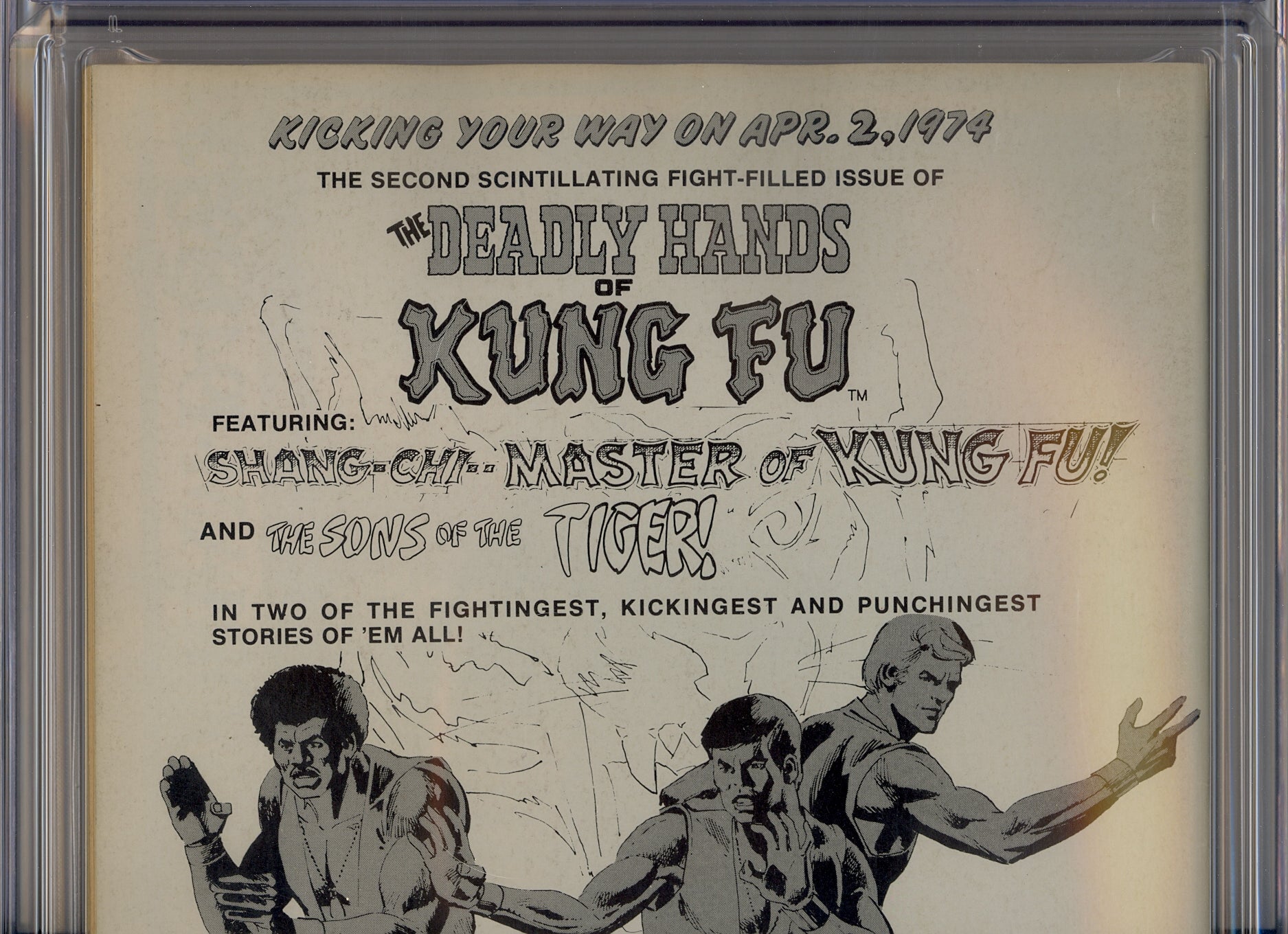 Deadly Hands of Kung Fu #1 (1974) Shang Chi, Neal Adams, Bruce Lee