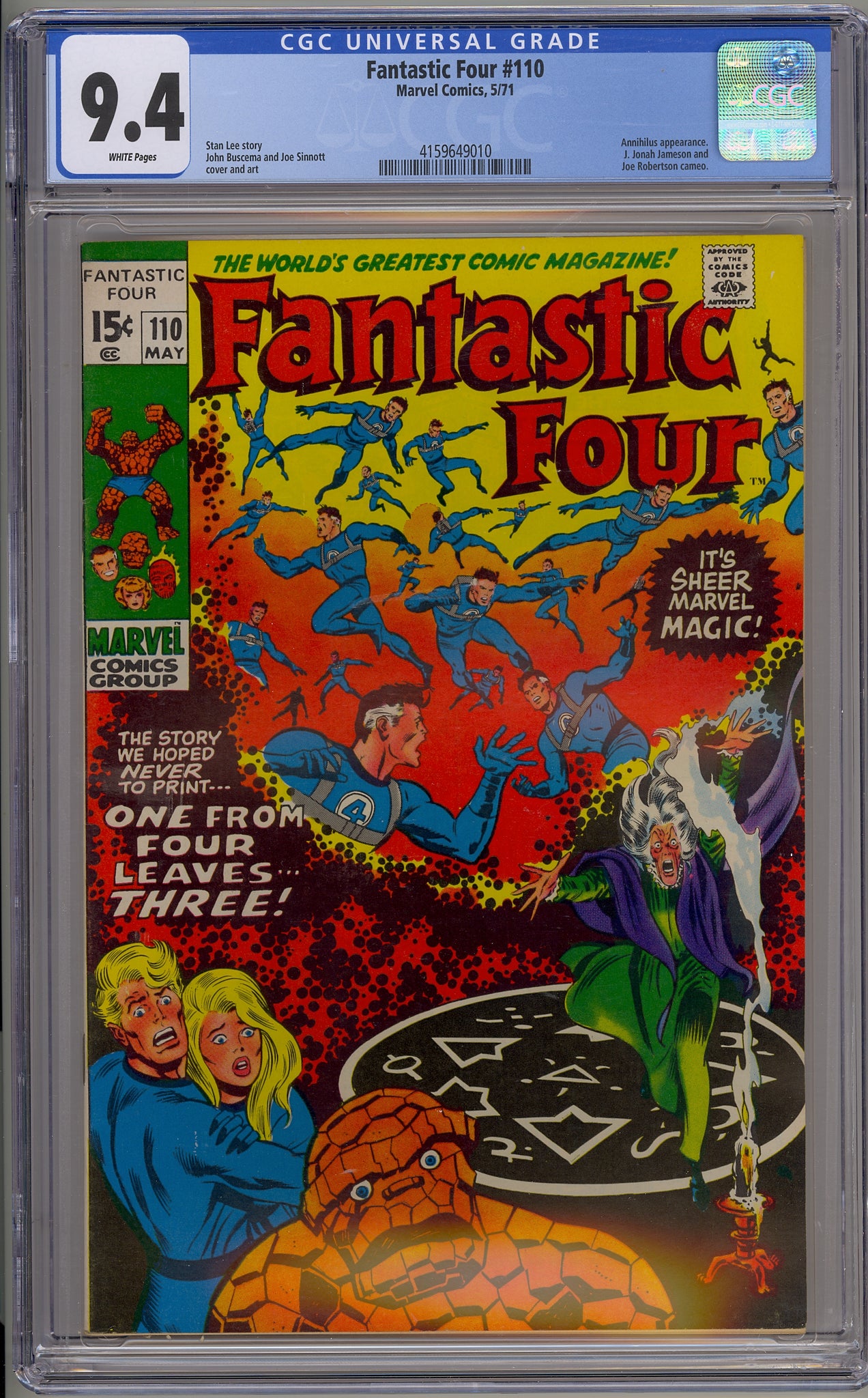 Fantastic Four #110 (1971) Agatha Harkness, Annihilus