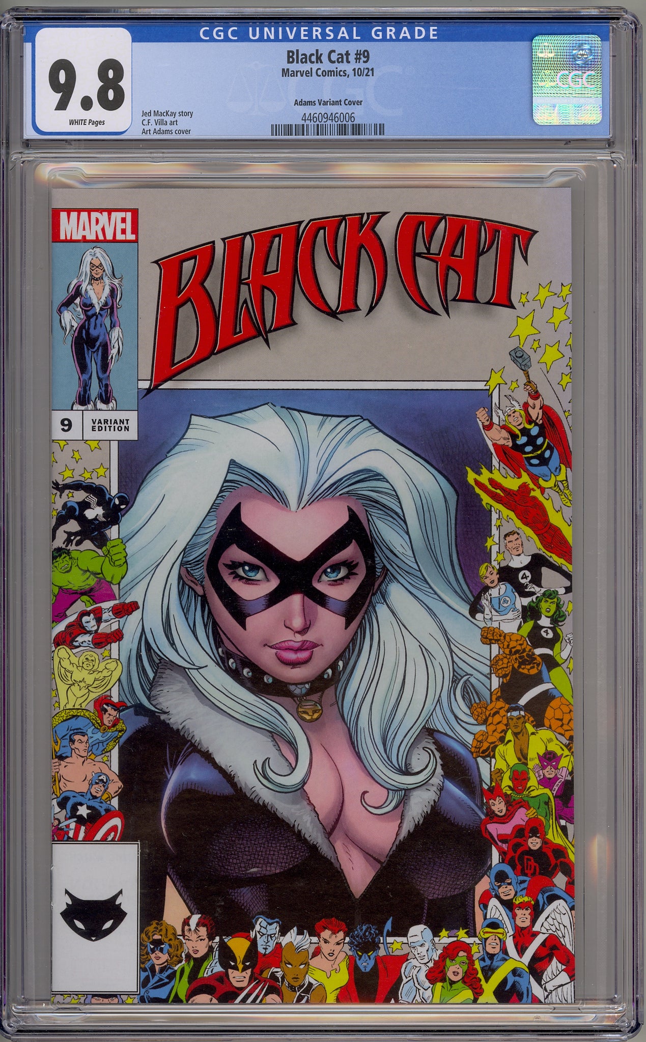 Black Cat #9 (2021) 80th Anniversary, Art Adams variant cover