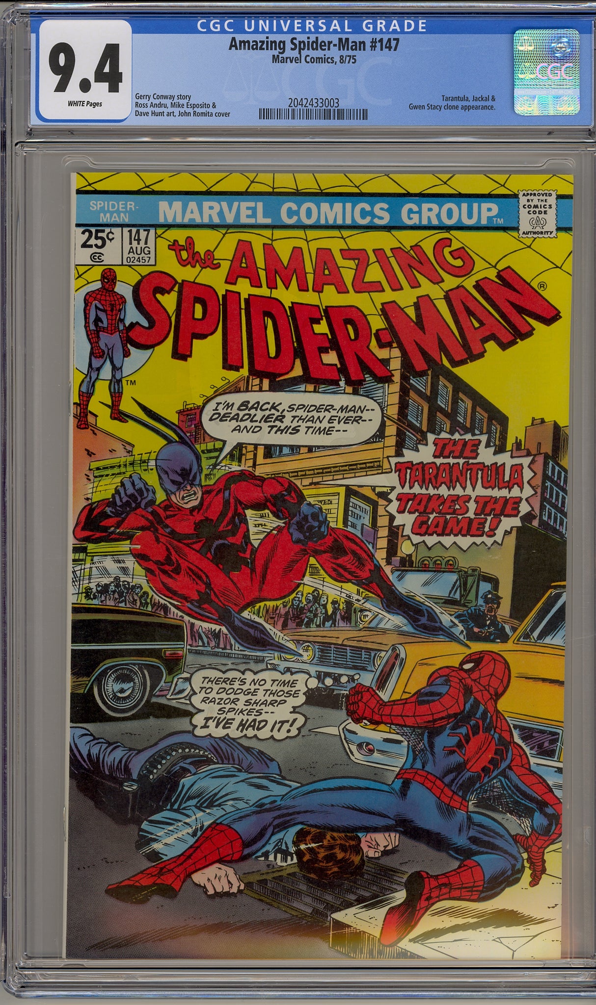 Amazing Spider-Man #147 (1975) Tarantula, Jackal, Gwen Stacy clone