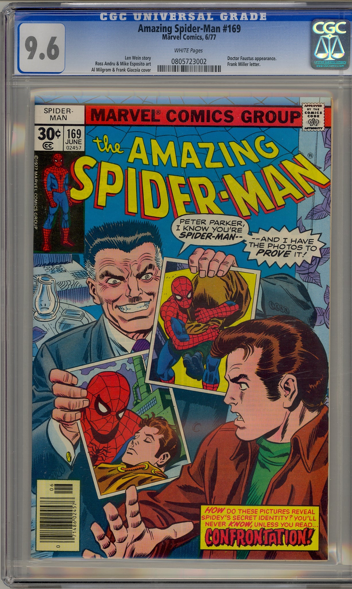 Amazing Spider-Man #169 (1977) Dr. Faustus