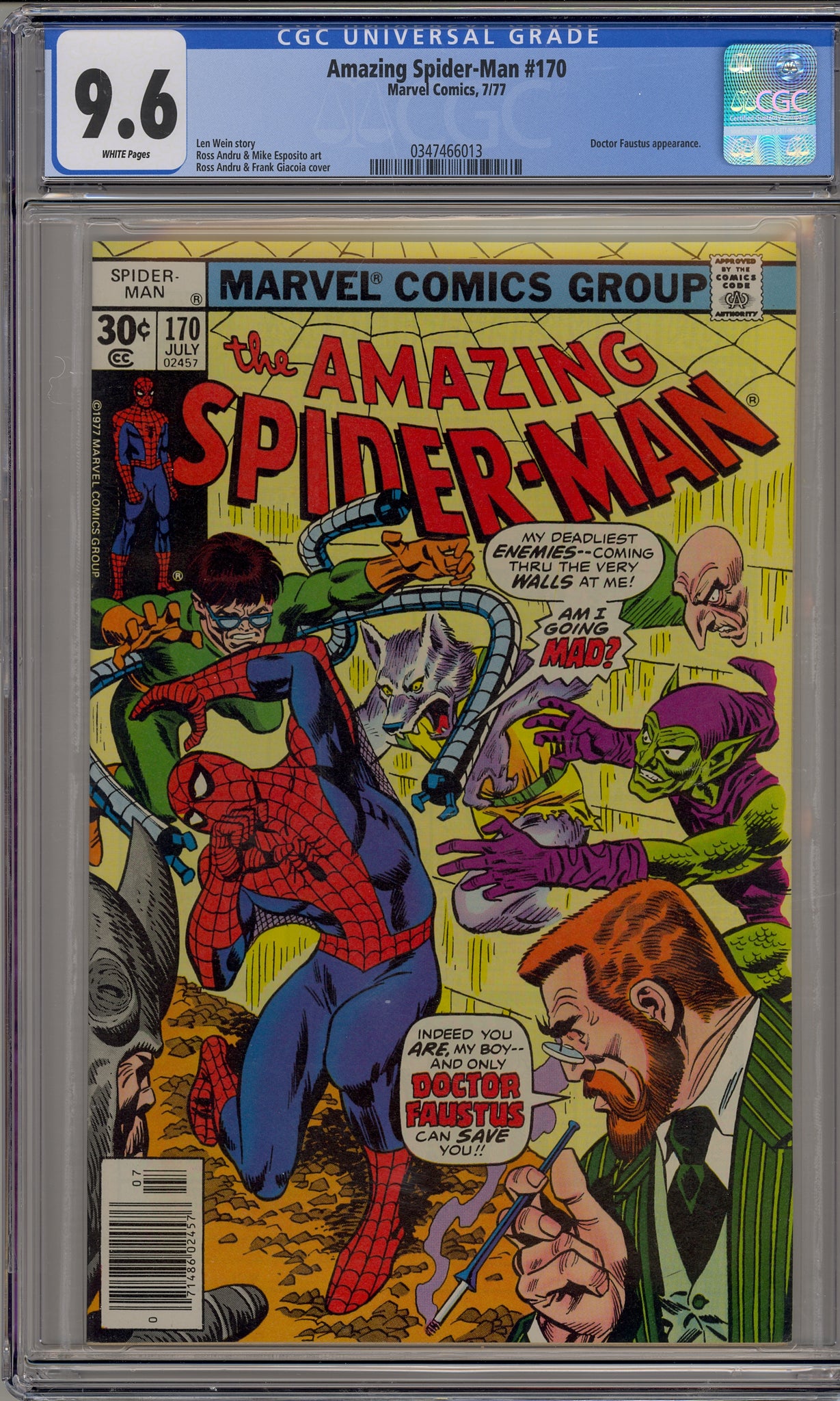 Amazing Spider-Man #170 (1977) Doctor Faustus