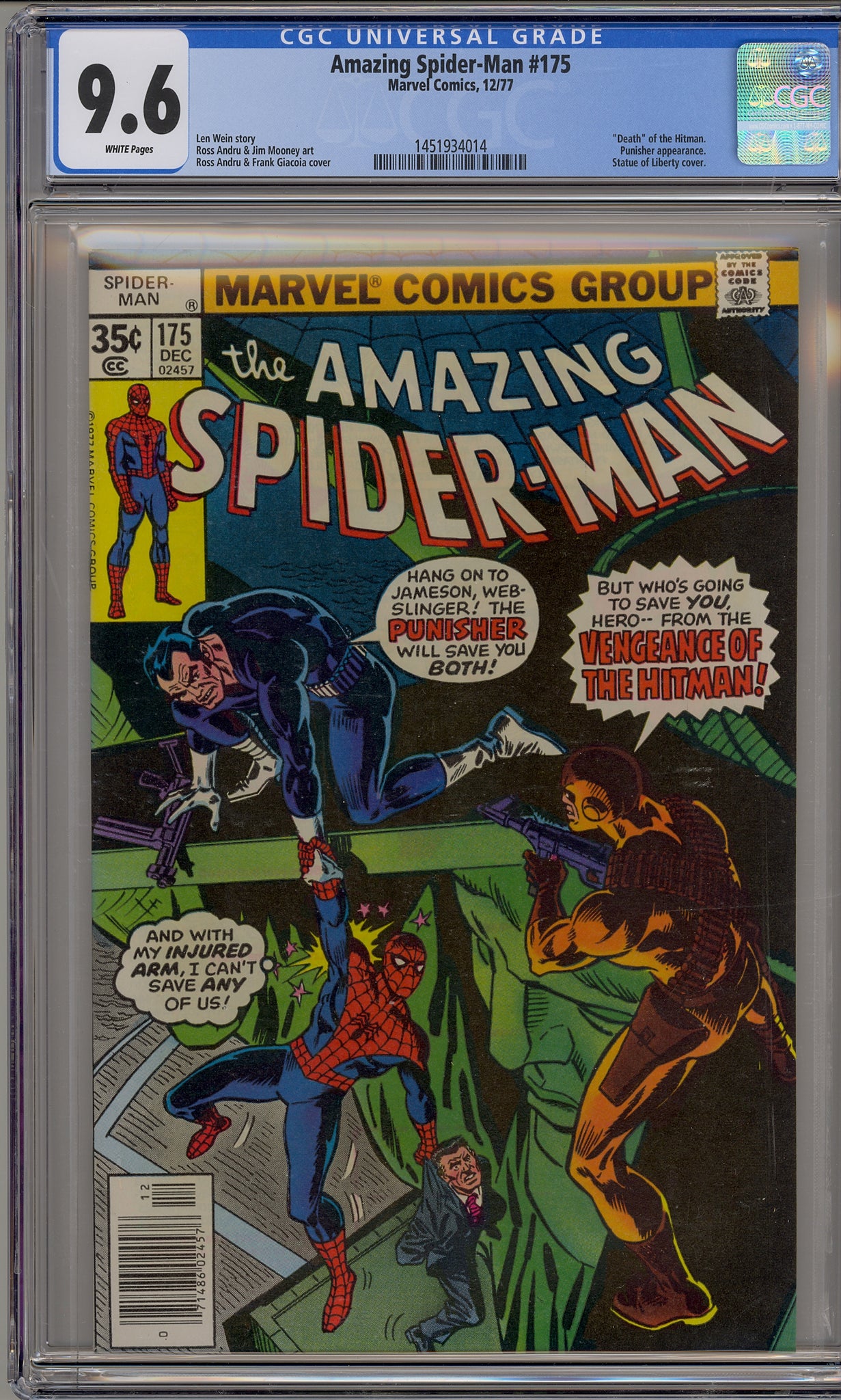 Amazing Spider-Man #175 (1977) Punisher, Hitman