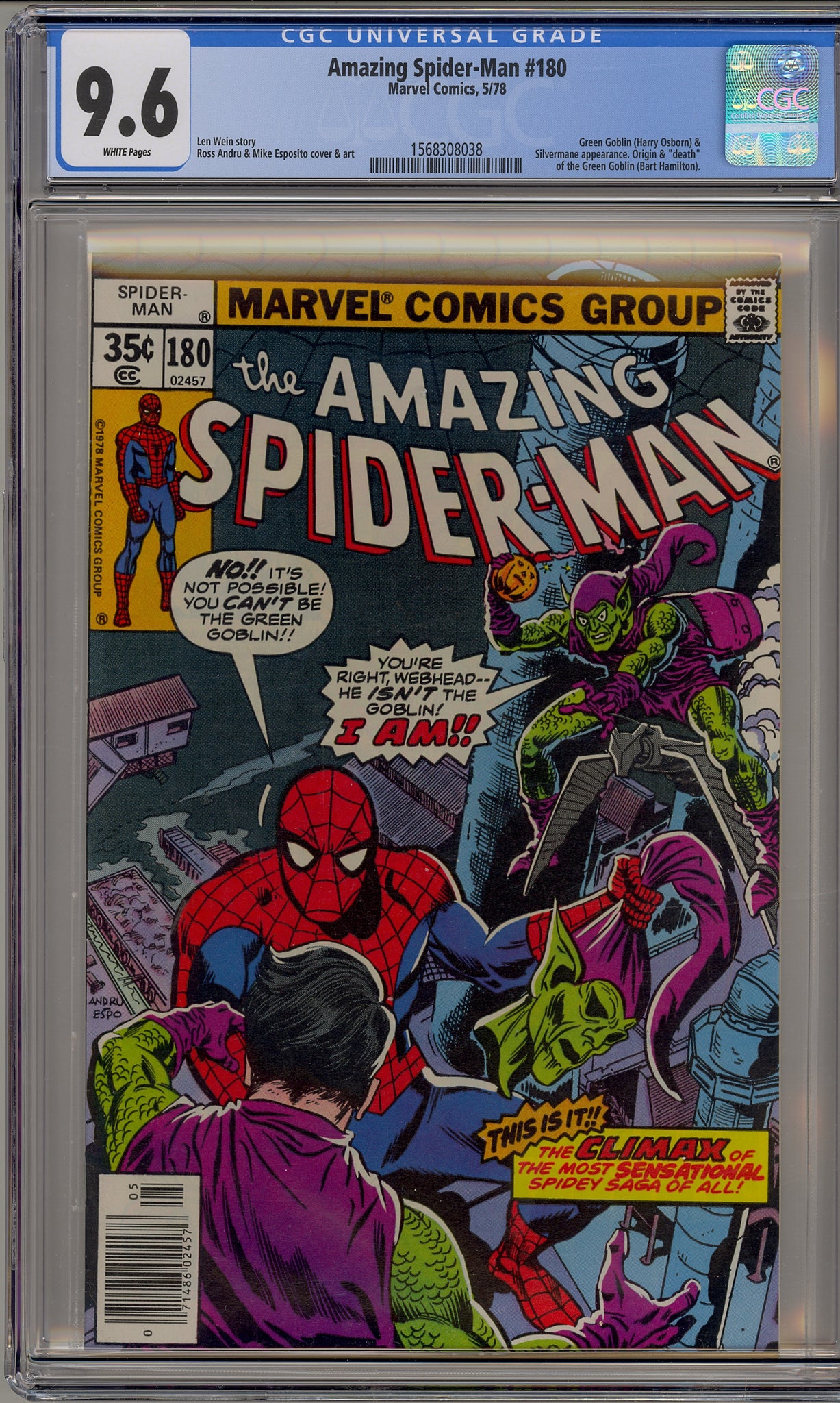 Amazing Spider-Man #180 (1978) Green Goblin