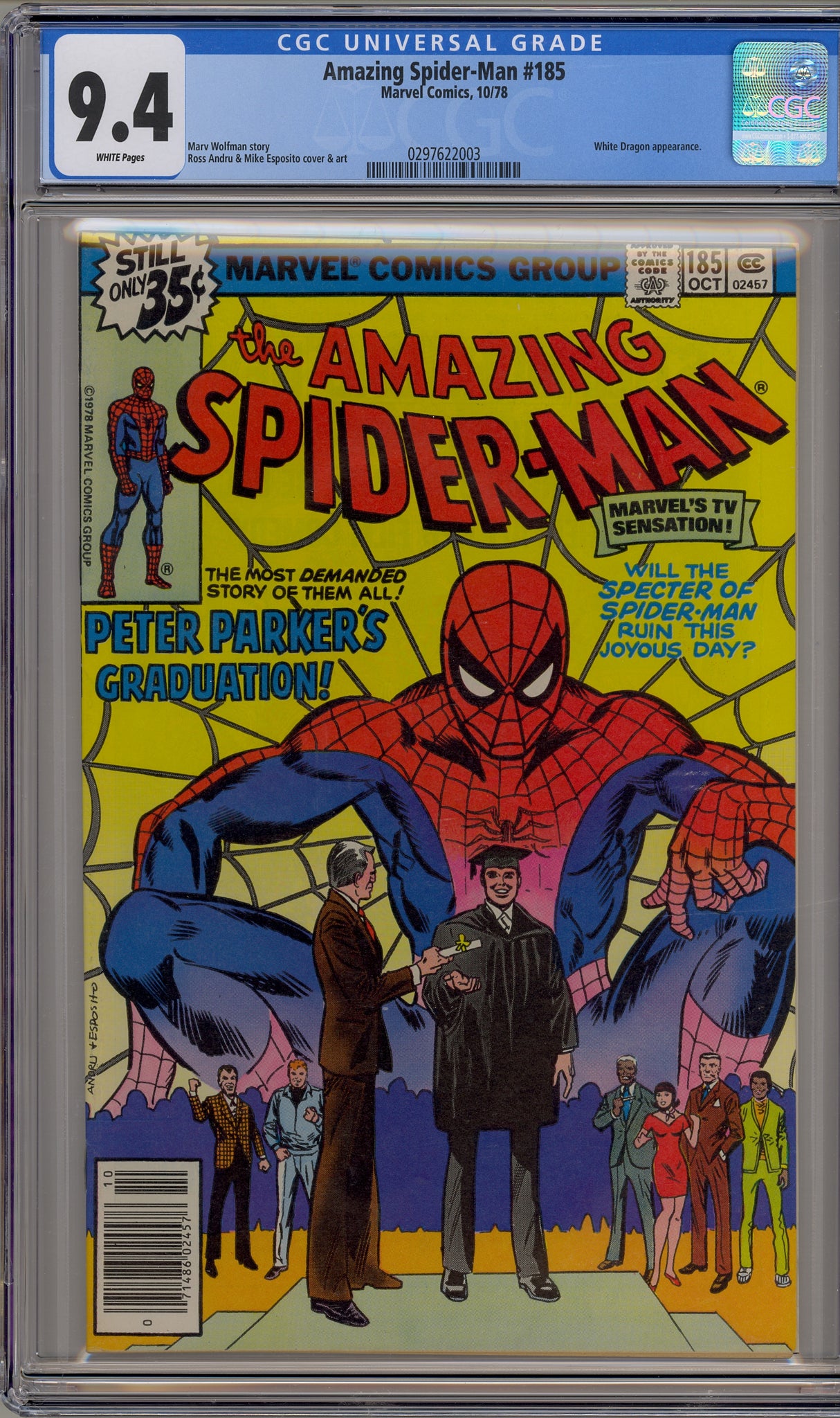 Amazing Spider-Man #185 (1978) Peter Parker's graduation