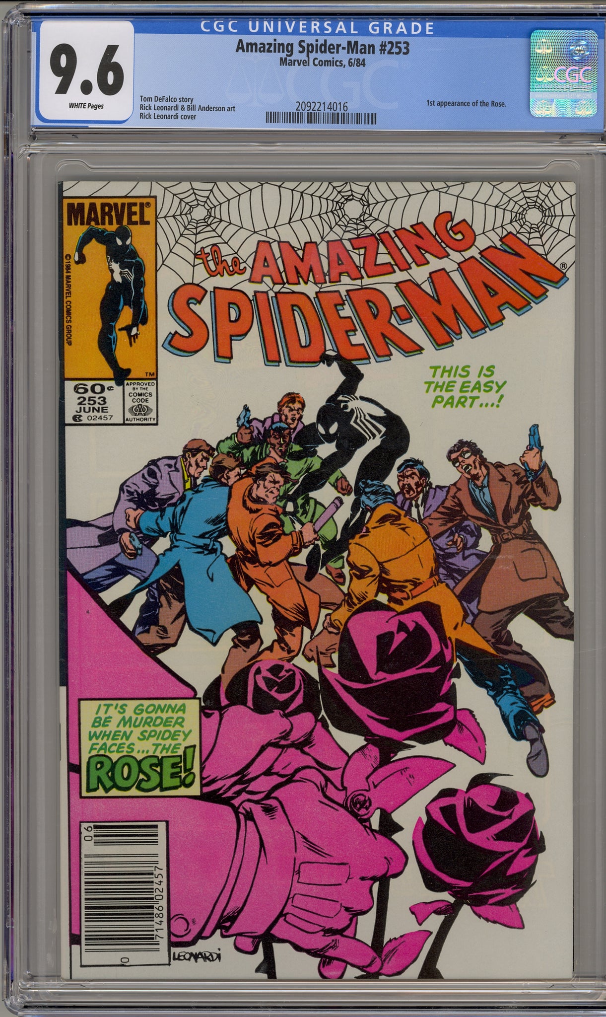 Amazing Spider-Man #253 (1984) - newsstand edition - The Rose