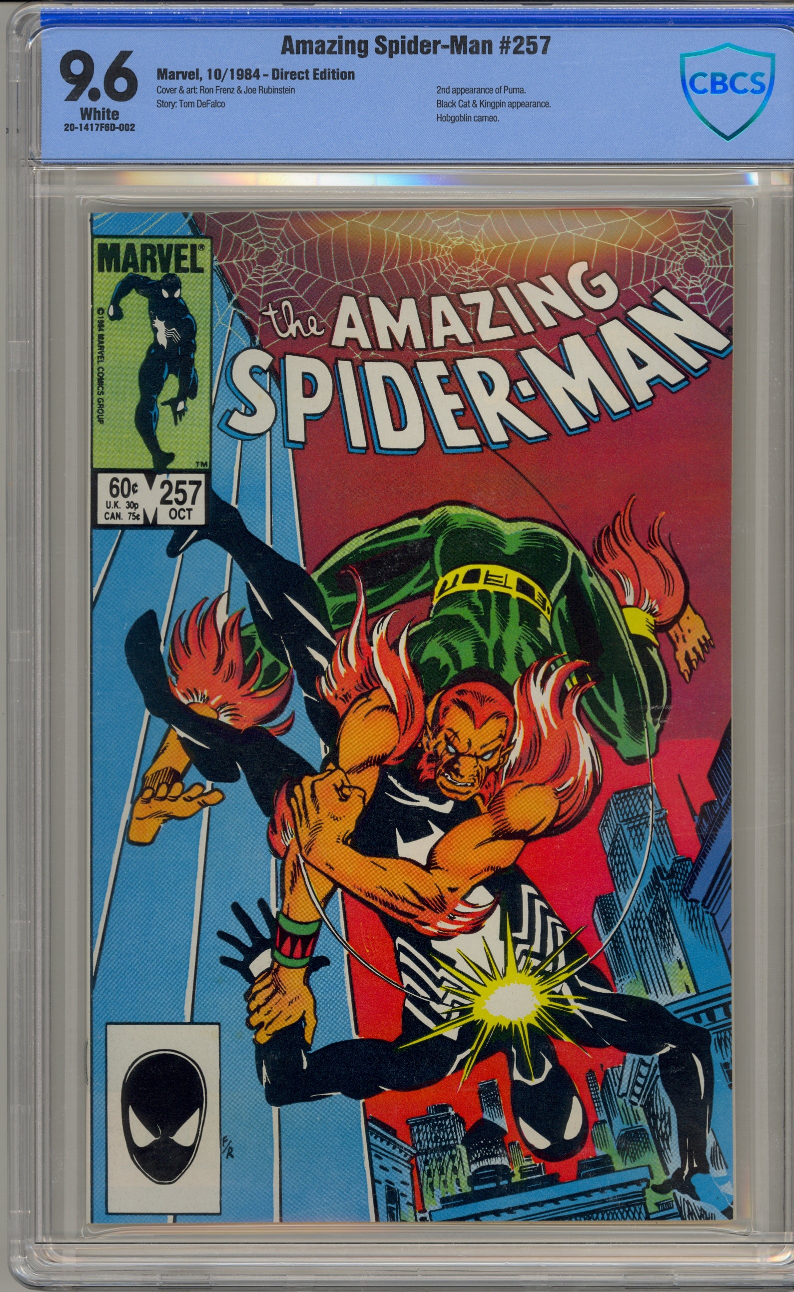 CGC shops 8.5 Amazing Spider-Man #289 (Marvel 1987) Ned Leeds revealed as Hobgoblin