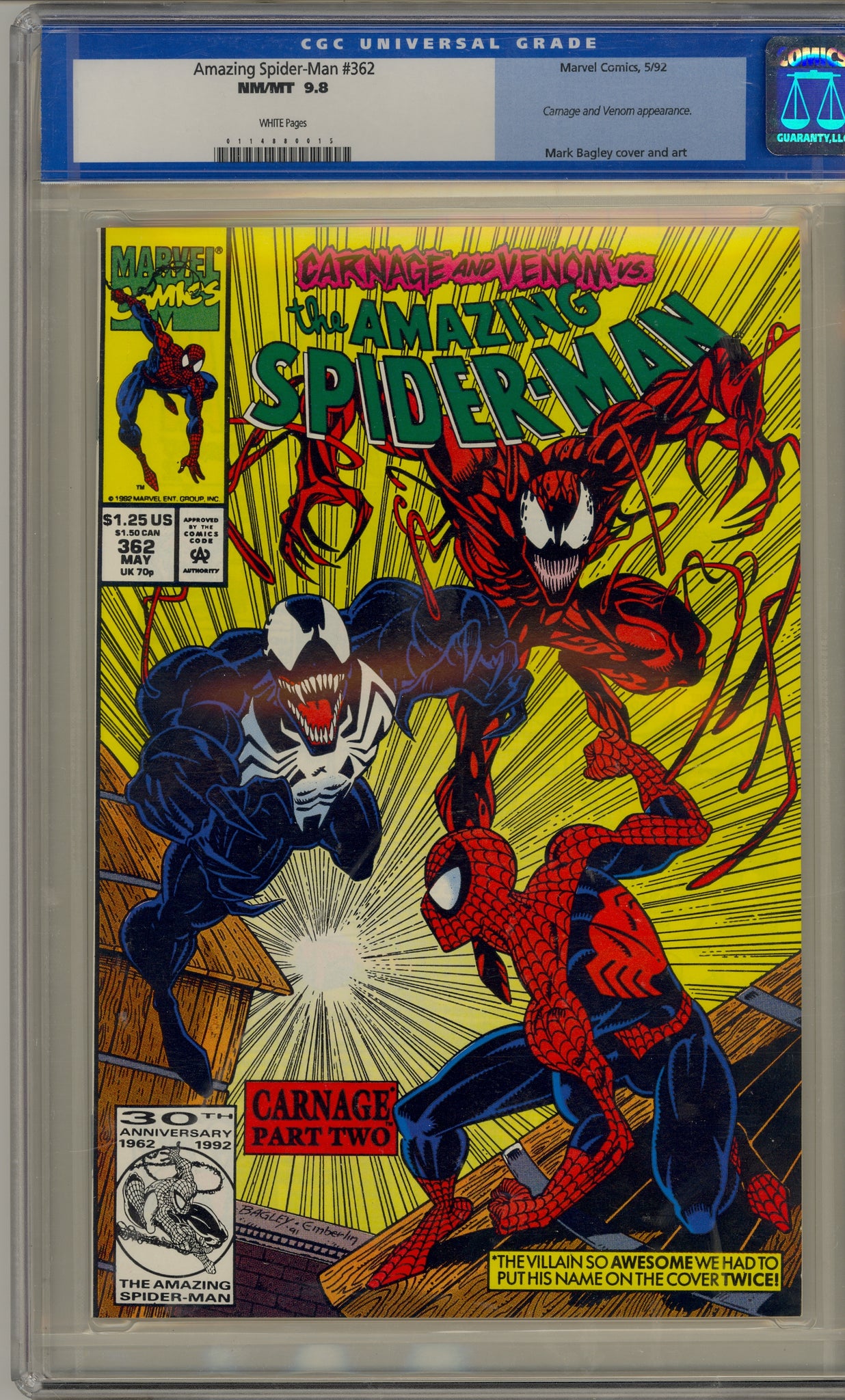 Amazing Spider-Man #362 (1992) Carnage, Venom