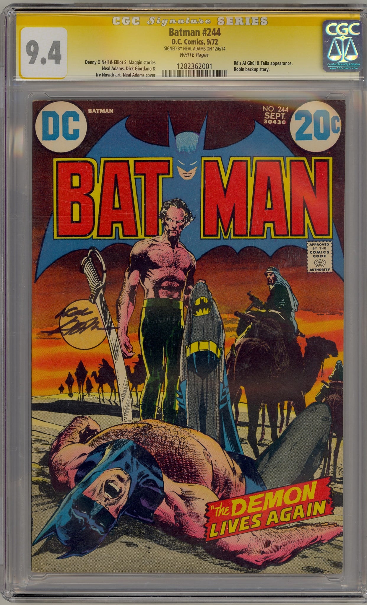 Batman #244 CGC Signature Series (1972) - Ra's Al Ghul