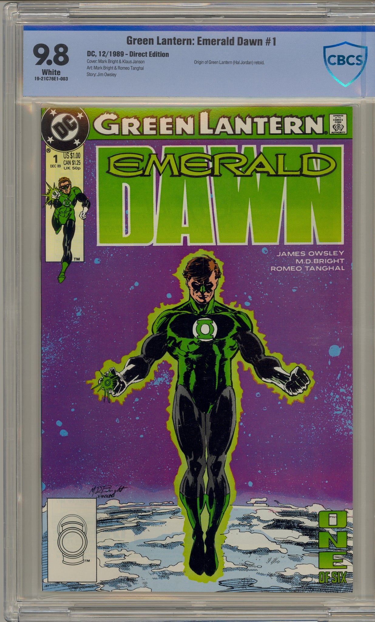 Green Lantern:  Emerald Dawn #1 (1989)