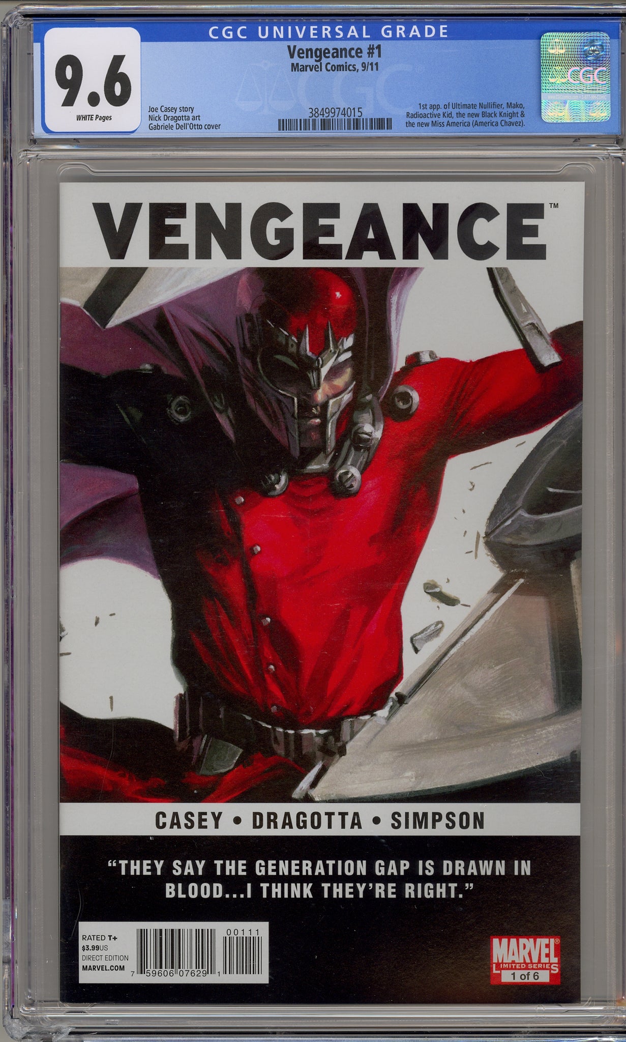 Vengeance #1 (2011) Black Knight, America Chavez