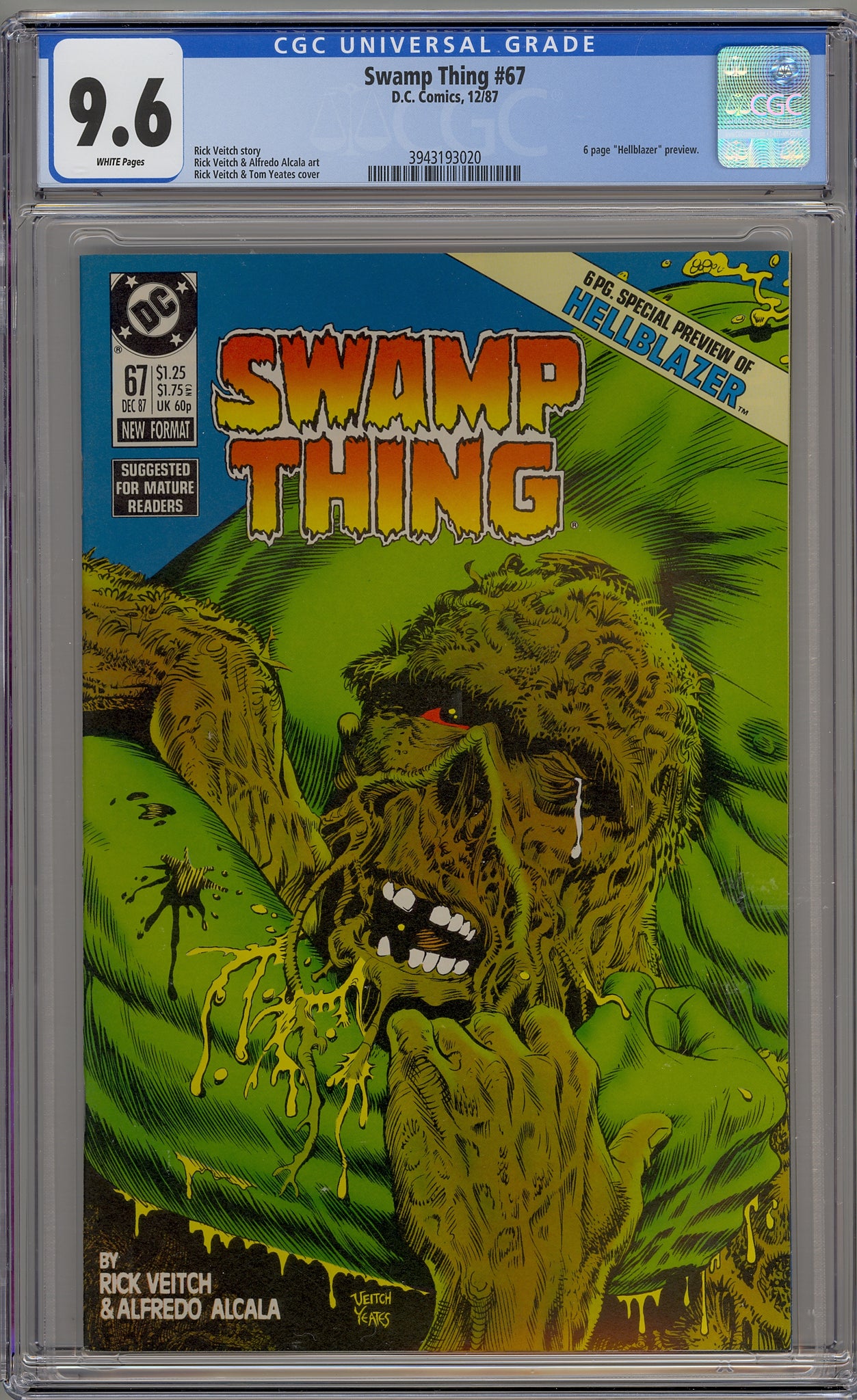 Saga of the Swamp Thing #67 (1987) John Constantine, Hellblazer