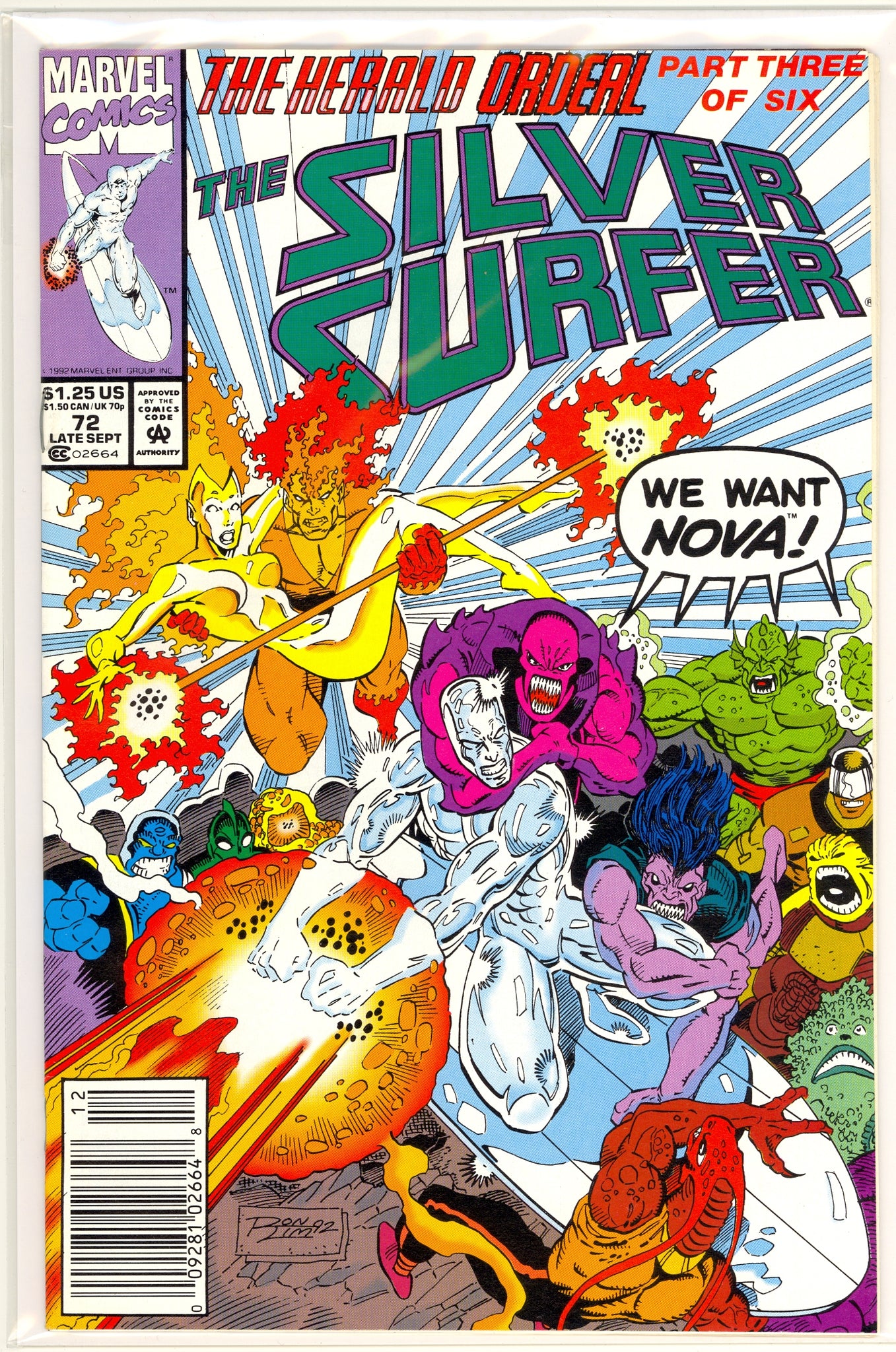 Silver Surfer #72 (1992) newsstand edition - Nebula