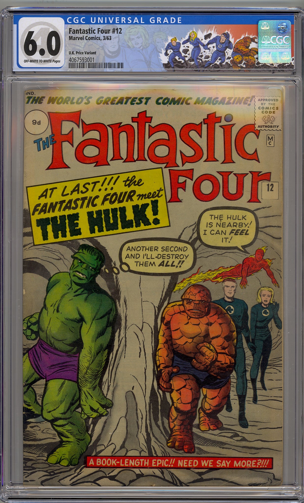 Fantastic Four #12 (1963) Hulk