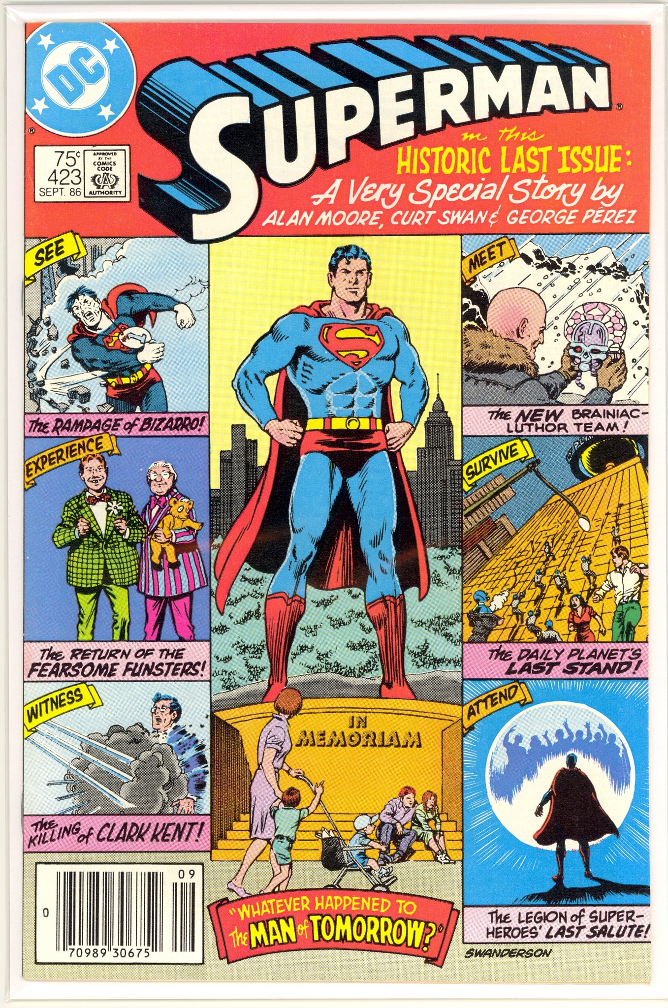 Superman #423 (1986) newsstand edition