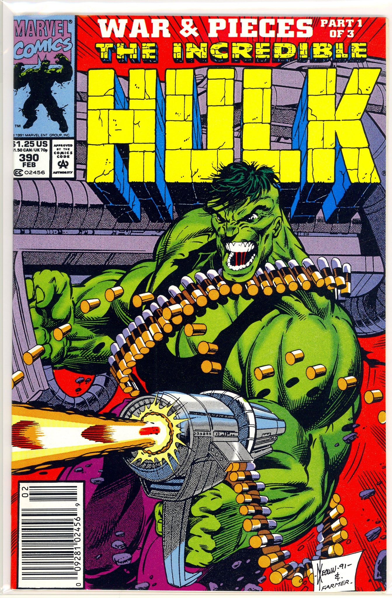 Incredible Hulk #390 (1991) newsstand edition