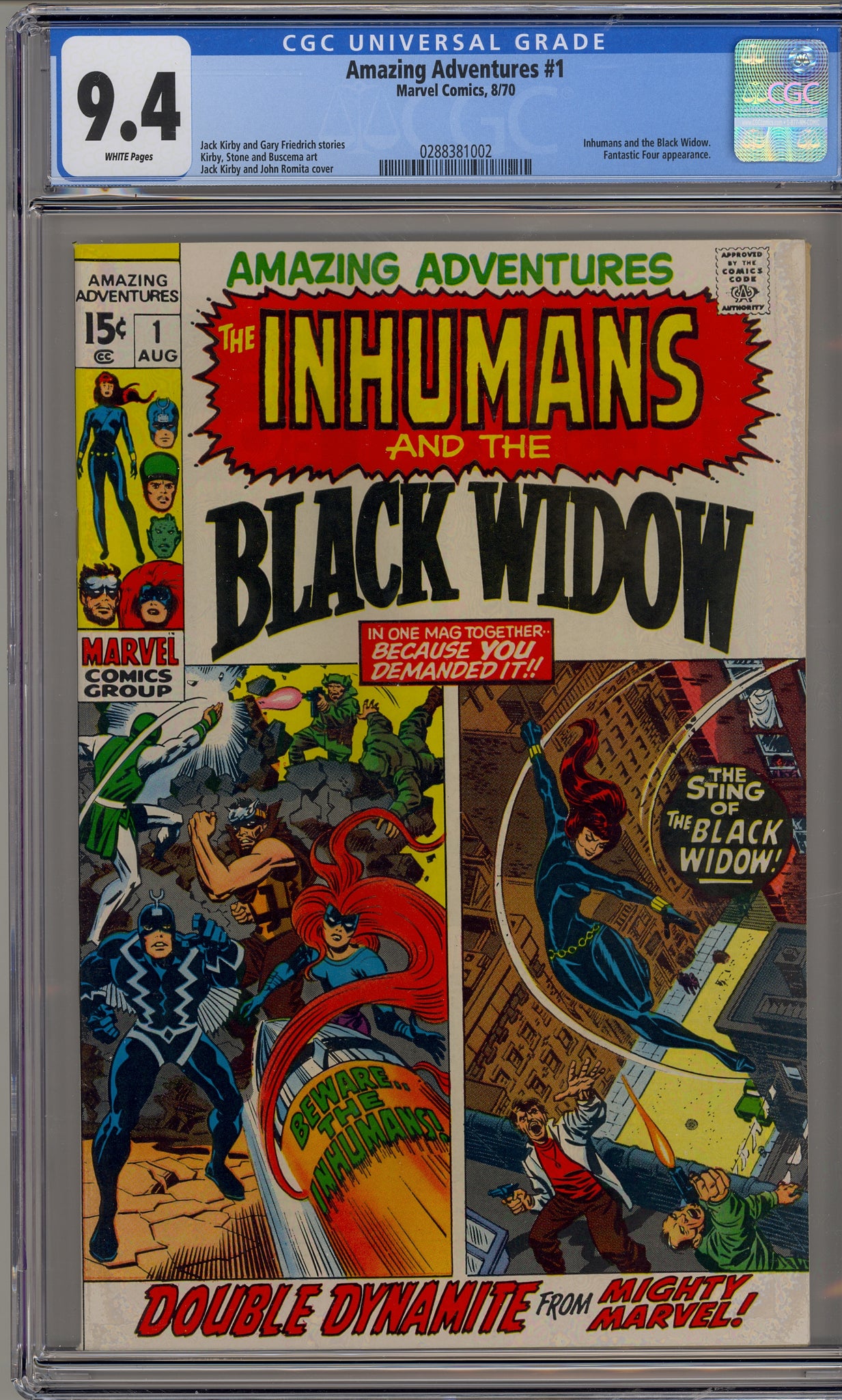 Amazing Adventures #1 (1970) Black Widow and Inhumans