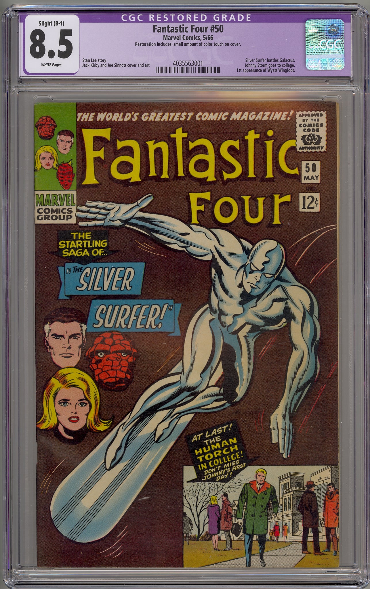 Fantastic Four #50 (1966) Silver Surfer, Galactus