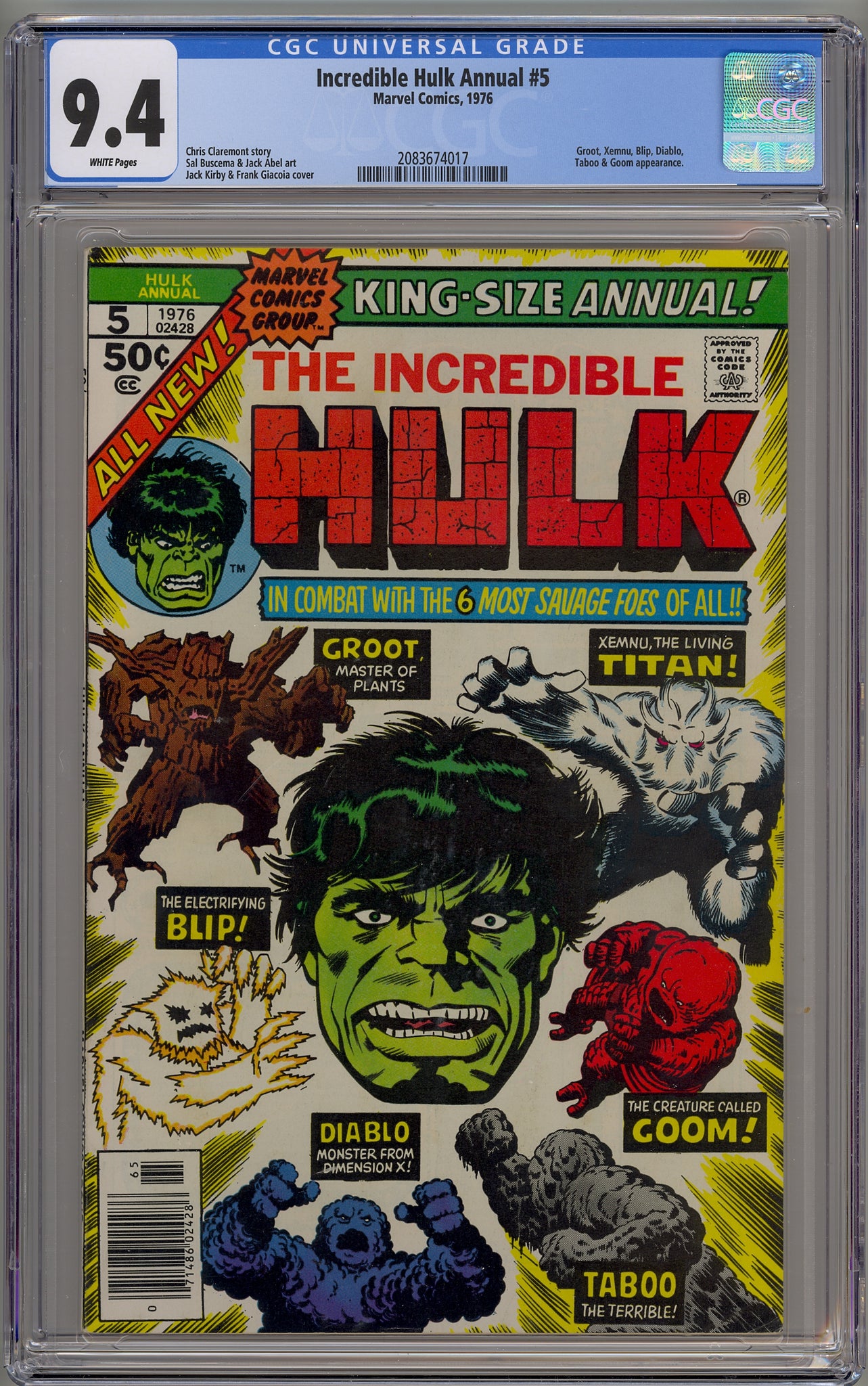 Incredible Hulk Annual #5 (1976) Groot