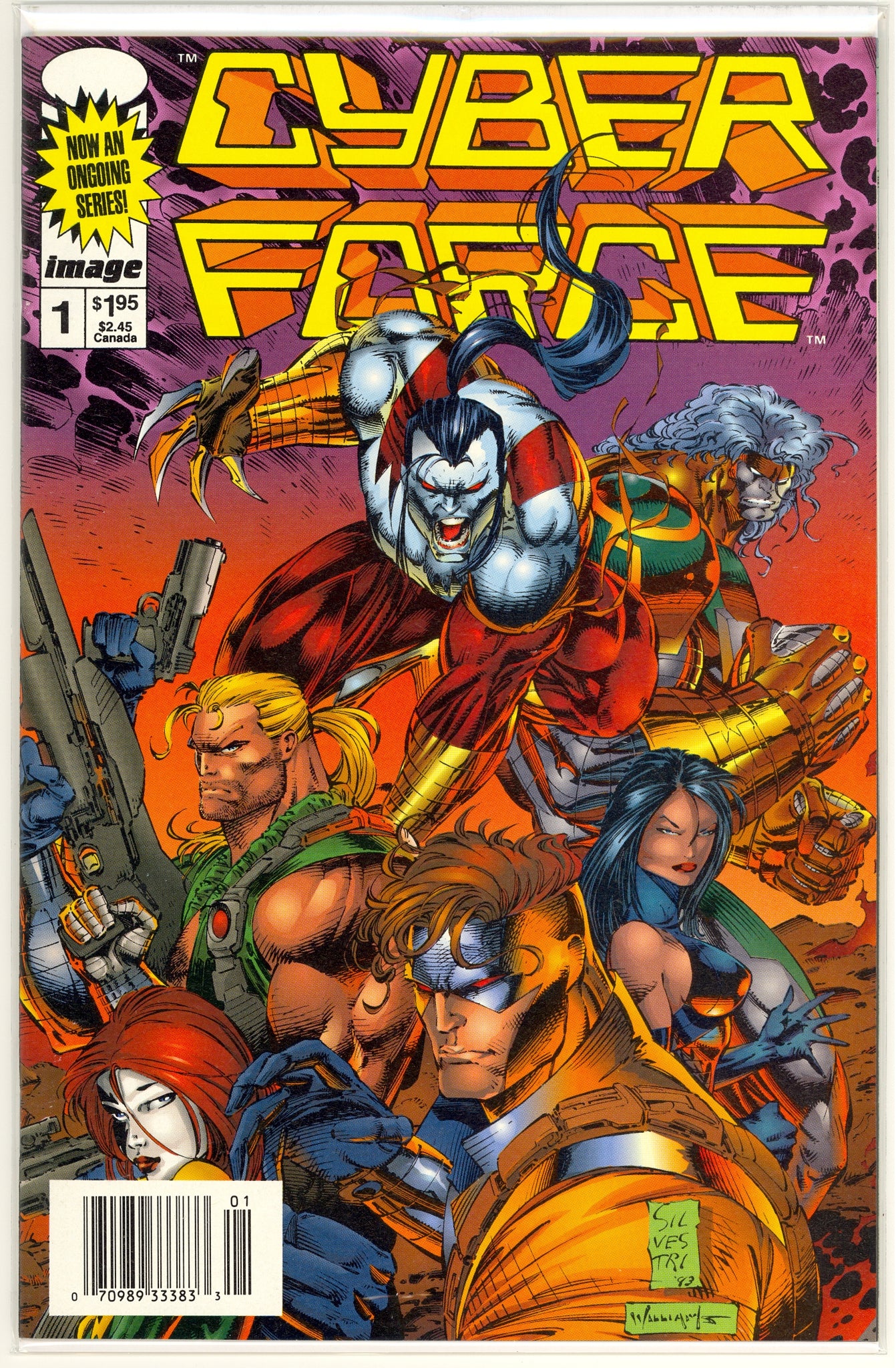 Cyber Force #1 (1993) newsstand edition