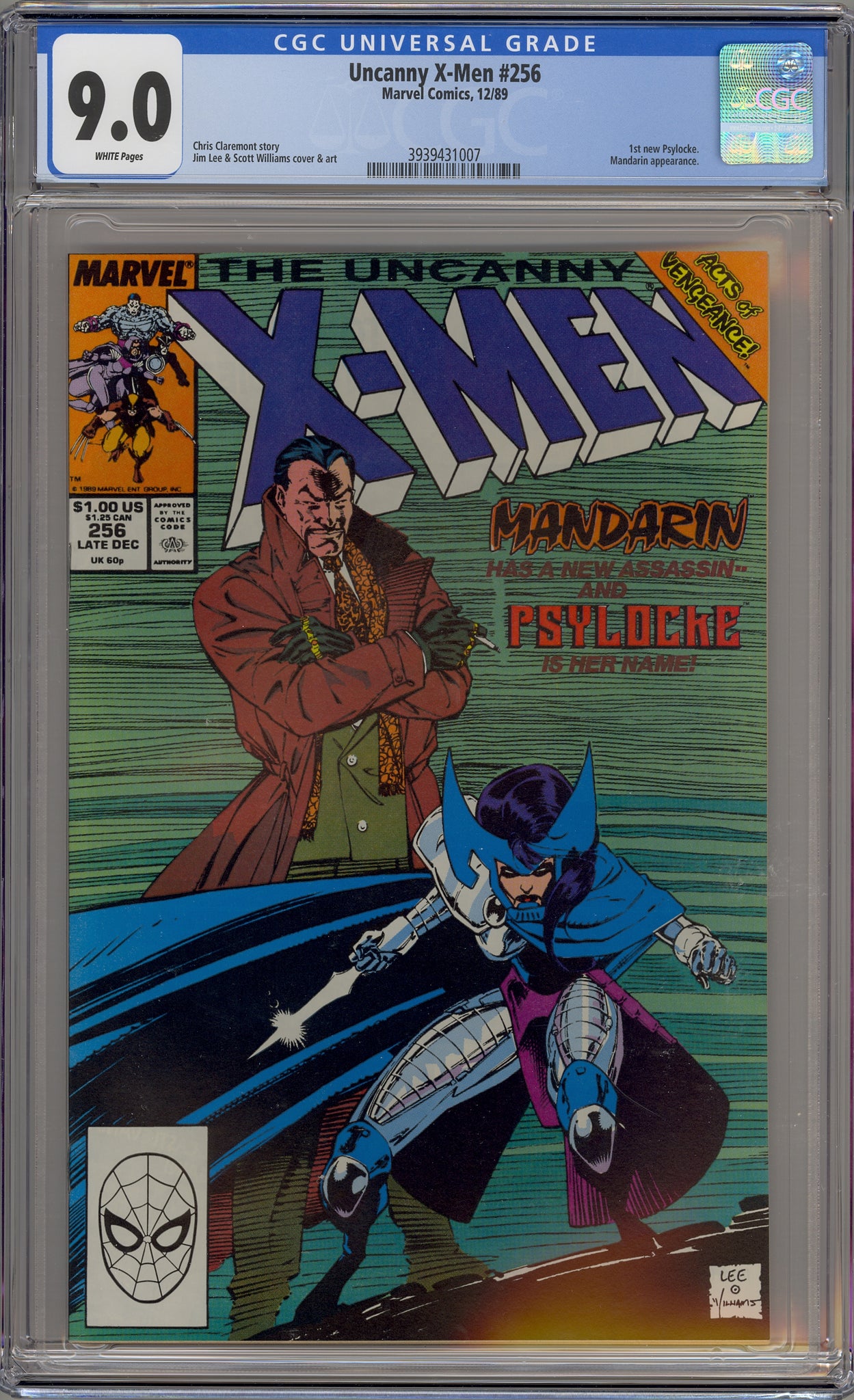 Uncanny X-Men #256 (1989) Psylocke, Mandarin