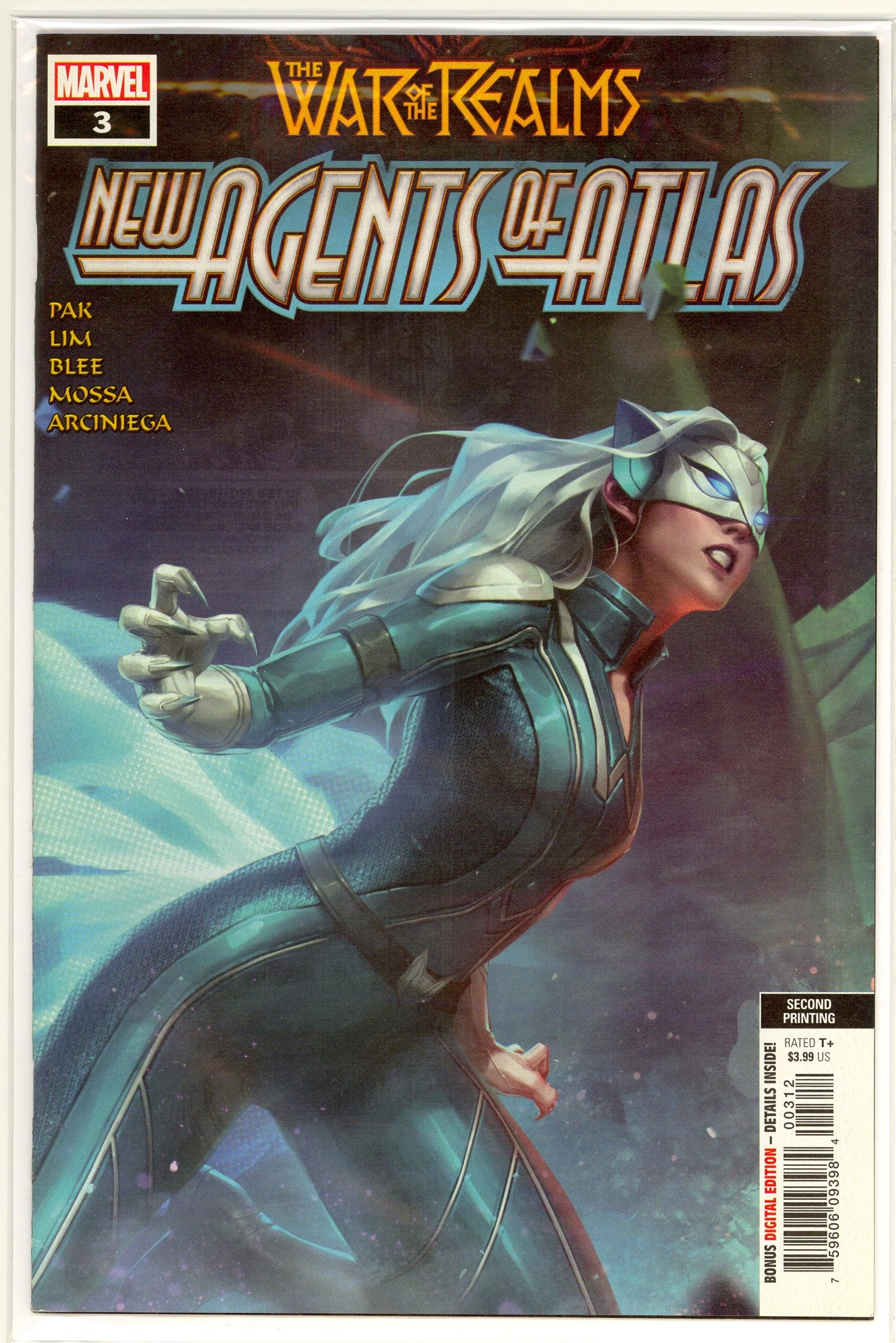 War of the Realms New Agents of Atlas #3 (2019) 2nd print variant cover - White Fox