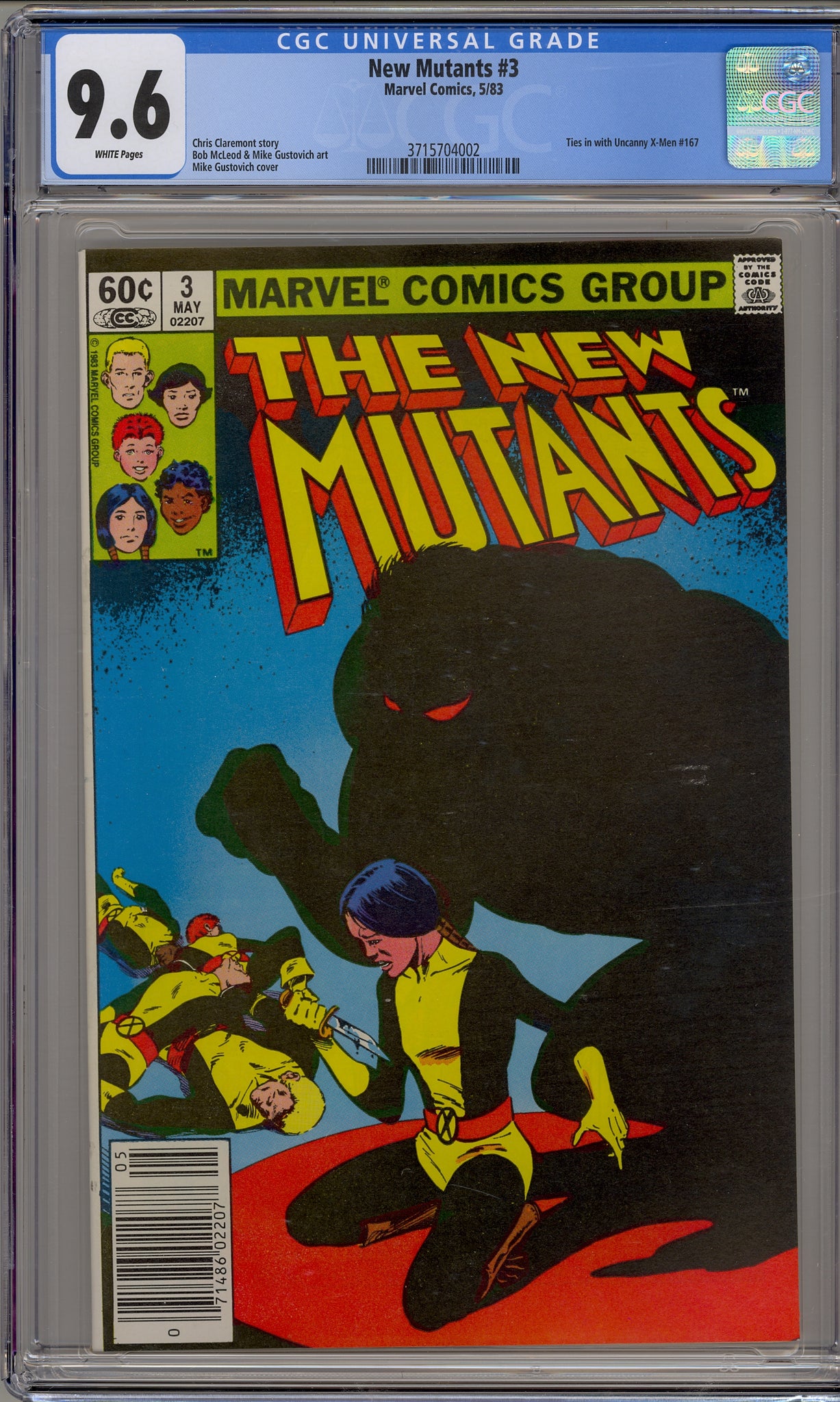 New Mutants #3 (1983) newsstand edition