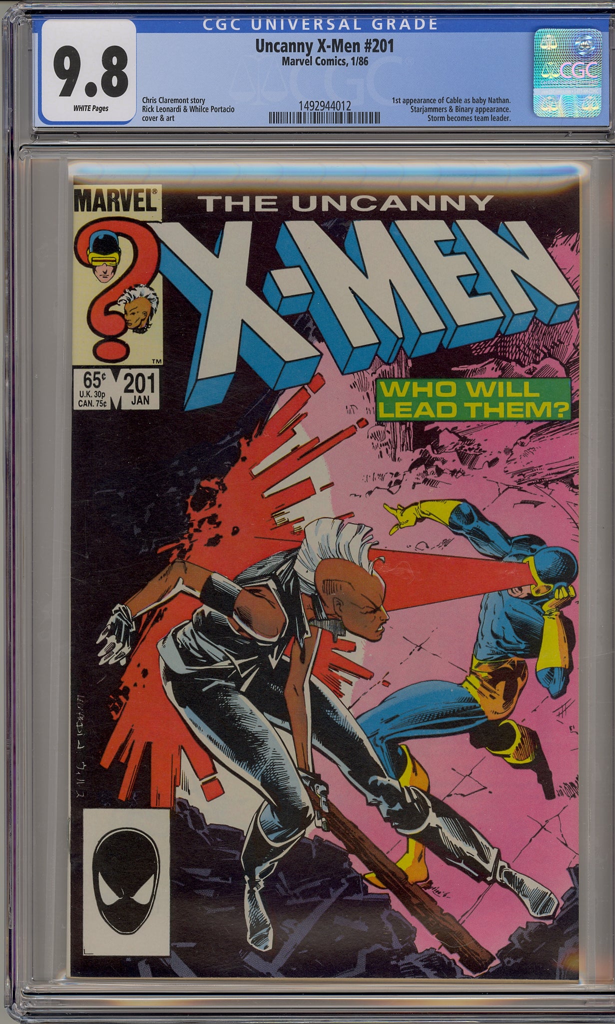 Uncanny X-Men #201 (1986) Cable